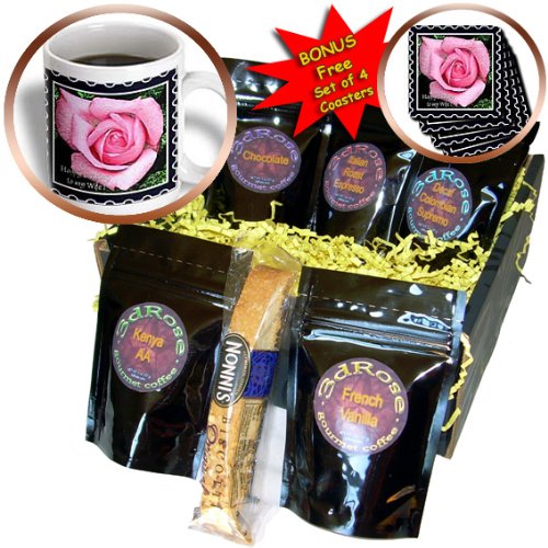 3Drose Happy Birthday Gift Basket for Wife - Thoughtful Coffee Lover Present with Mug, Treats & More - Perfect for Anniversary, Mother's Day & Romantic Occasions