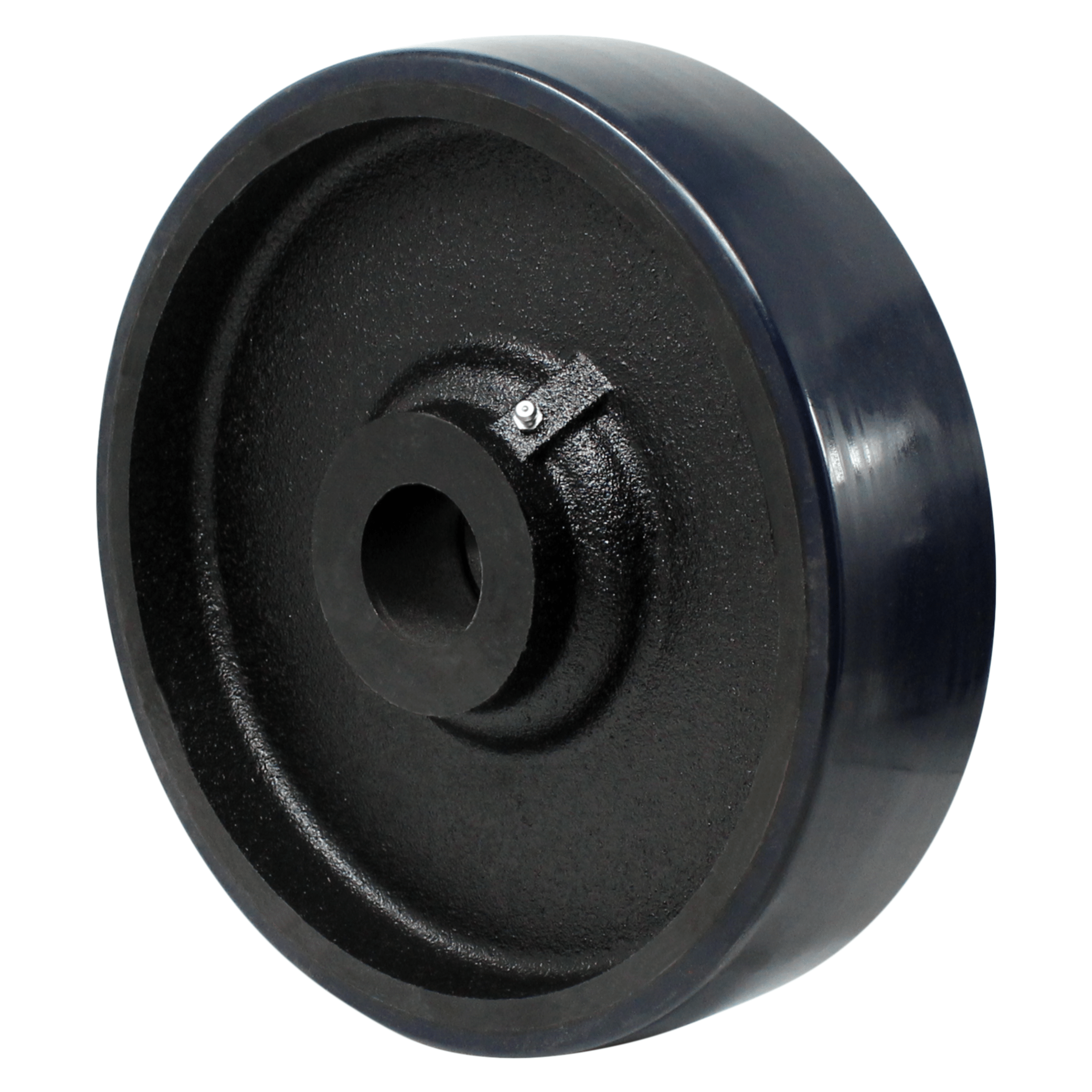 8 x 2 Energy Efficient Polyurethane Casters - Heavy Duty 1500 lbs Capacity Wheels for Industrial Equipment, Warehouse Carts, and Workbenches