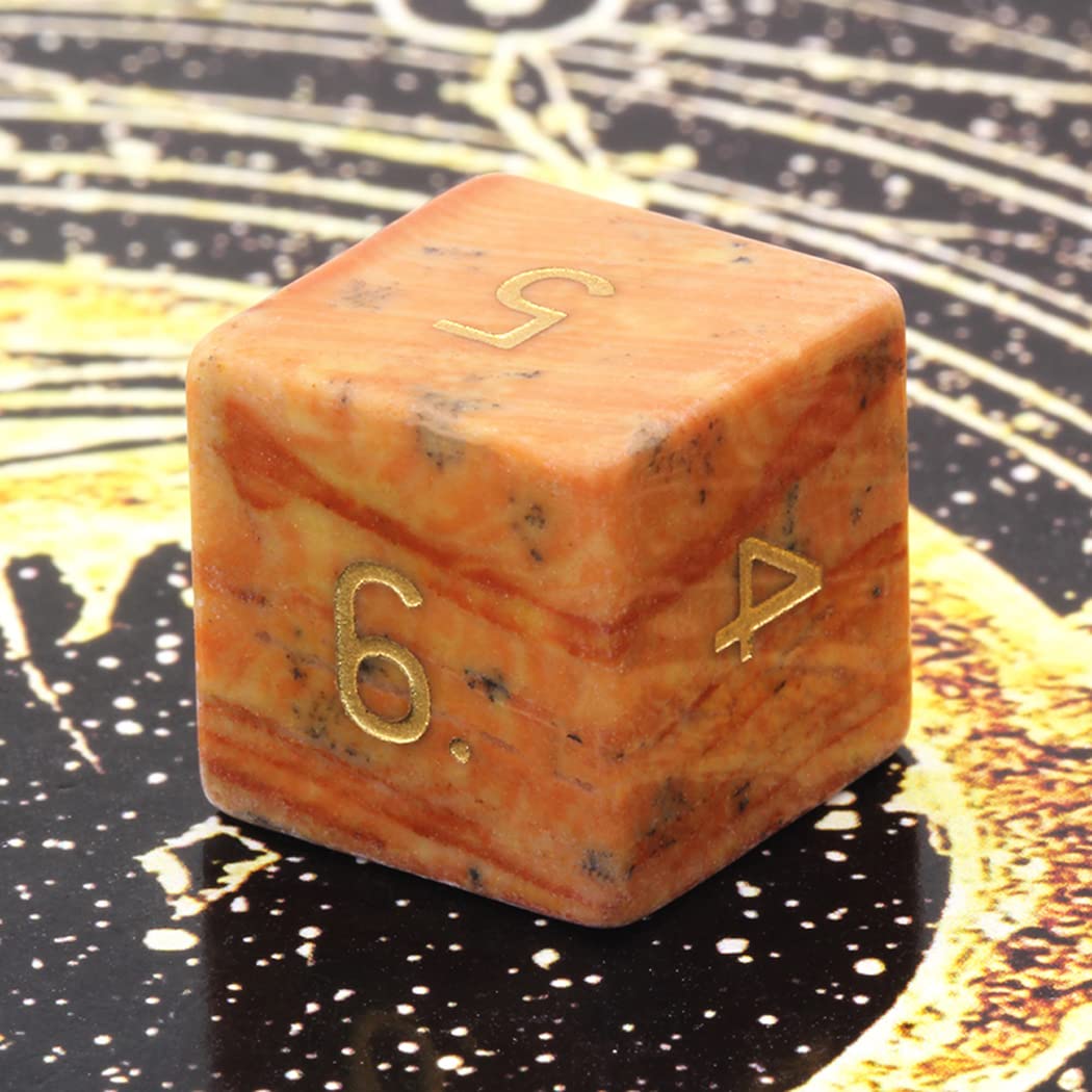 LANGWEI DND Dice Set - Natural Jade Colored Polyhedral Dice for Dungeons & Dragons, TRPG Tabletop RPG Games | Perfect for D&D Players, Collectors & Creative Gifts (Birthday, Christmas, Game Nights)