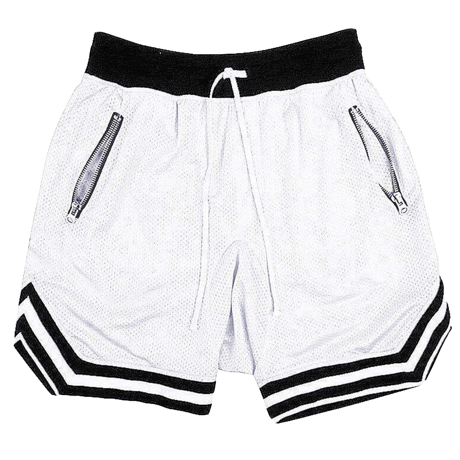 Men's Athletic Shorts - Summer Running Shorts with Drawstring & Pockets for Gym, Workout & Sports | Breathable Sweat Shorts for Casual Wear & Outdoor Activities