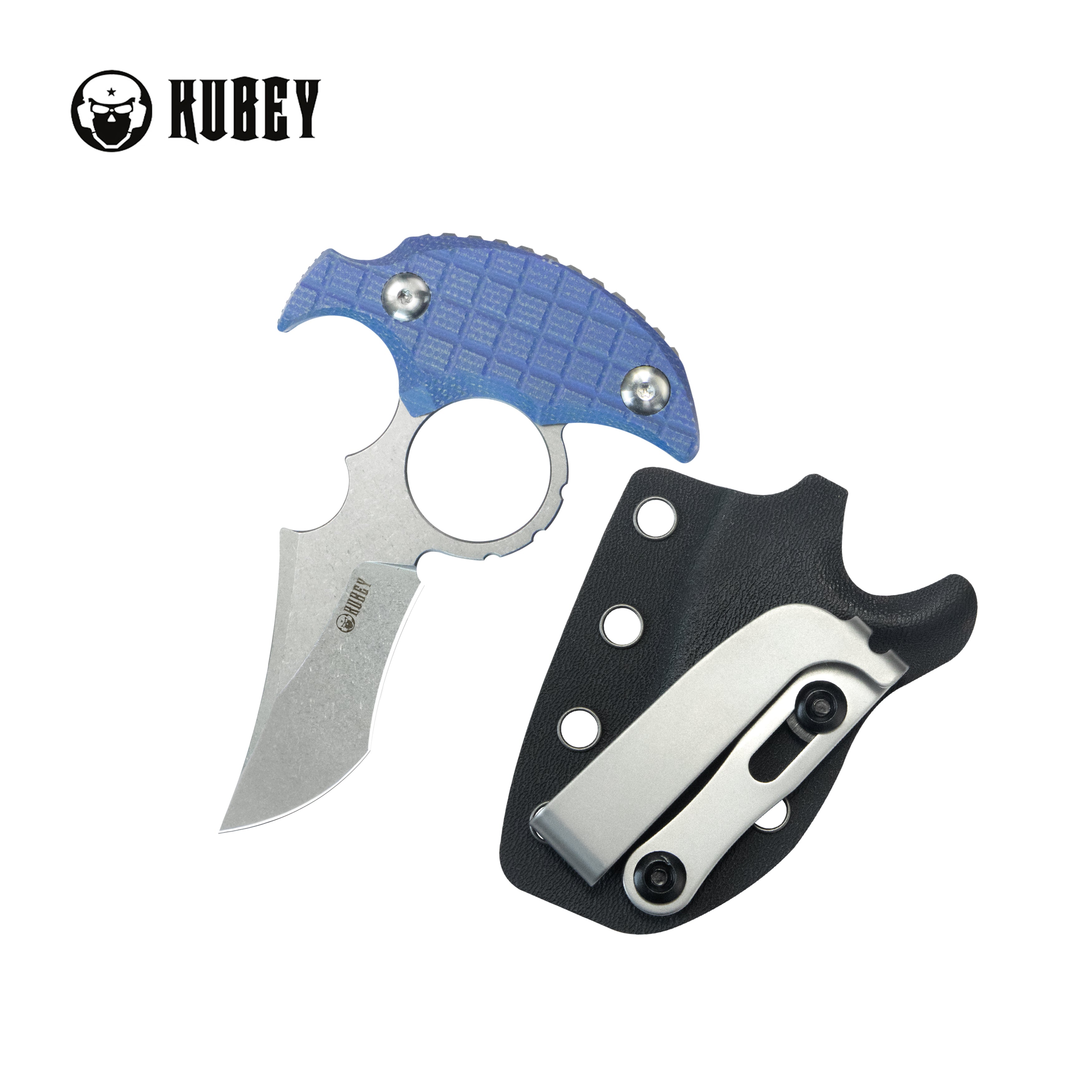 Kubey Stheno Fixed Blade Knife - 2.95
