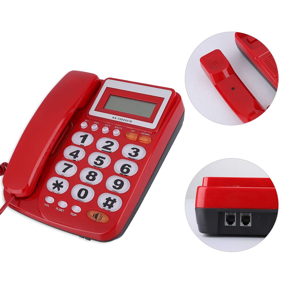 **Corded Landline Telephone with Caller ID, Speakerphone & LCD Display - Clear Sound, Big Buttons for Home & Office - Perfect for Elderly & Business Use**