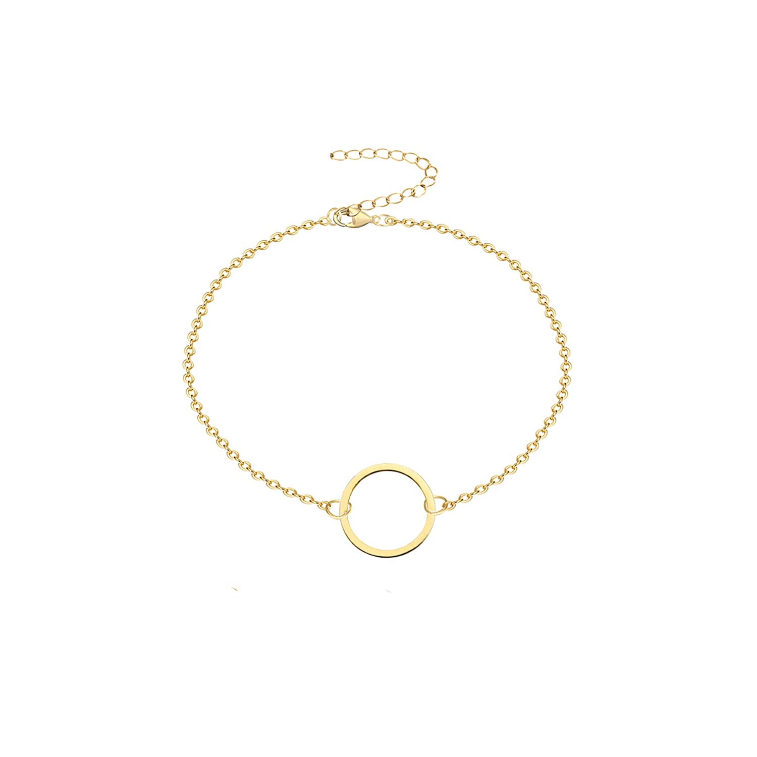 Women's Dainty Gold Chain Bracelet - Simple Layered Chain, Beaded Turquoise, Charm Crystal Bar, Heart, Karma, Triangle & Pearl Bracelets | Elegant Stackable Jewelry for Everyday Wear, Gifts & Special Occasions