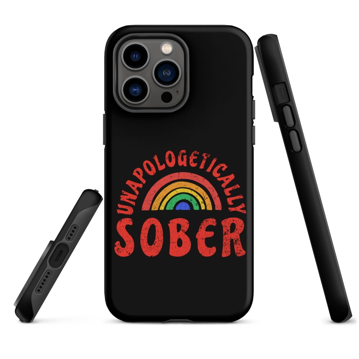 Rainbow iPhone Case - Colorful Protective Cover for iPhone 12/13/14/15 - Shatterproof & Stylish Design - Perfect for Pride Events, LGBTQ+ Support & Everyday Use