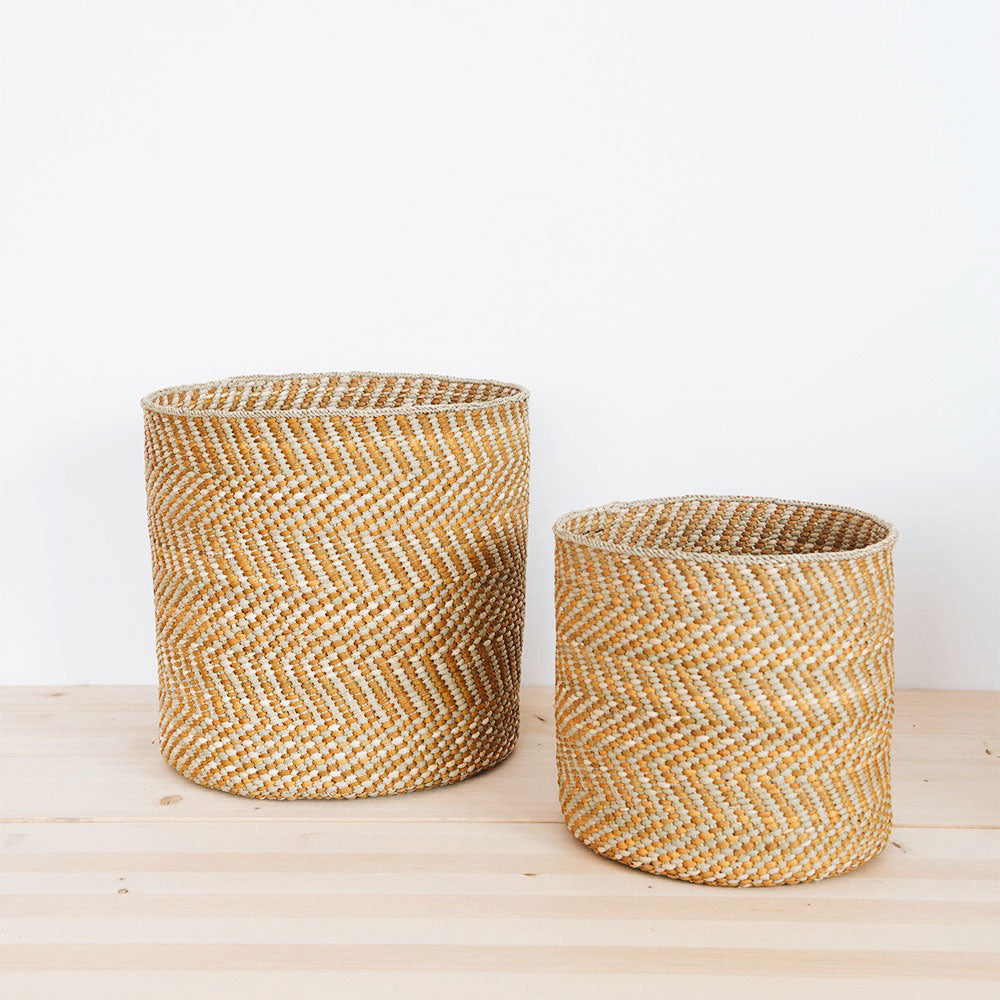 Milulu Reed Storage Basket - Natural Woven Organizer for Home, Office & Nursery | Perfect for Laundry, Toys, Blankets & Decor