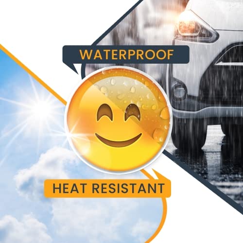 5 Inch Smiley Face Emoticon Magnet Decal - Happy Smile Cute Self-Expression Decorative Fridge Magnet for Car, Truck, Whiteboard & Any Magnetic Surface | USA Made | Perfect for Home, Office & School Decor
