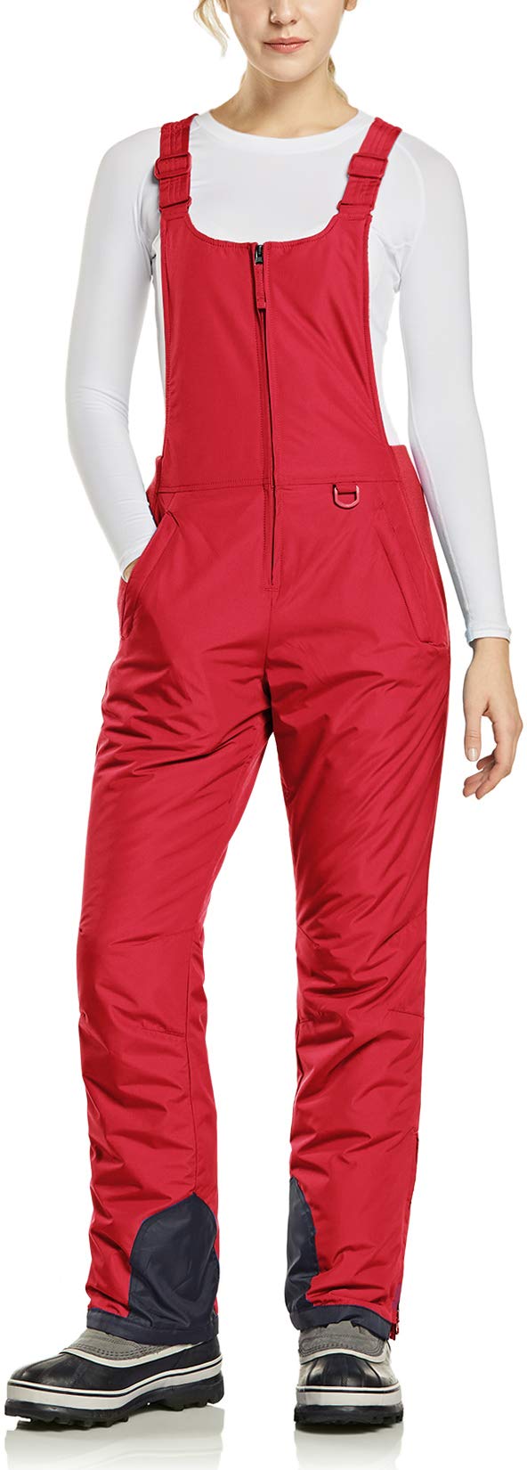 TSLA Women's Waterproof Insulated Snow Bib Overalls - Winter Ski Pants for Snowboarding & Skiing - Thermal Ripstop Snowsuit for Cold Weather Outdoor Activities