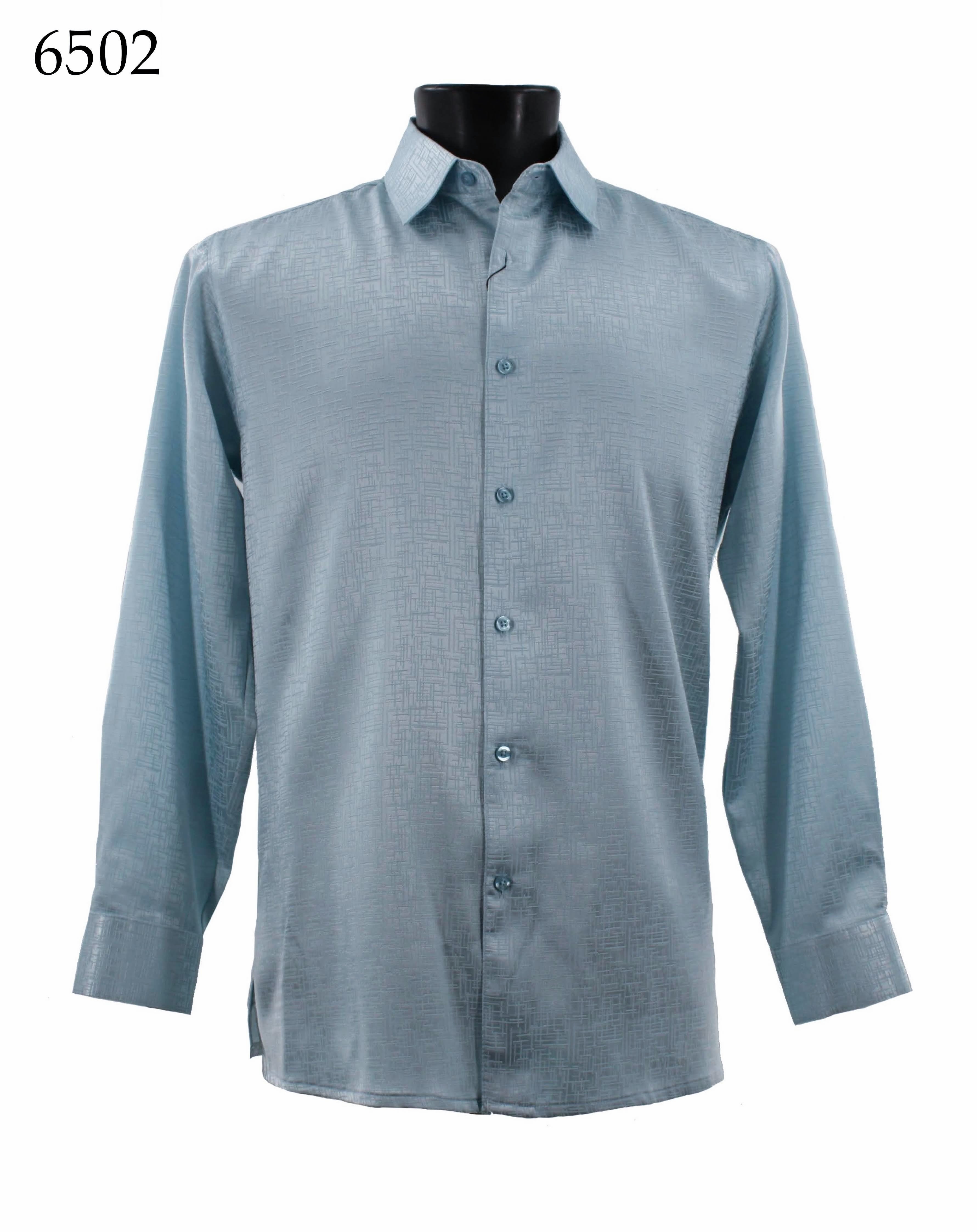 Bassiri Men's Long Sleeve Casual Shirt 6502 - Comfortable Office Wear & Outdoor Activities