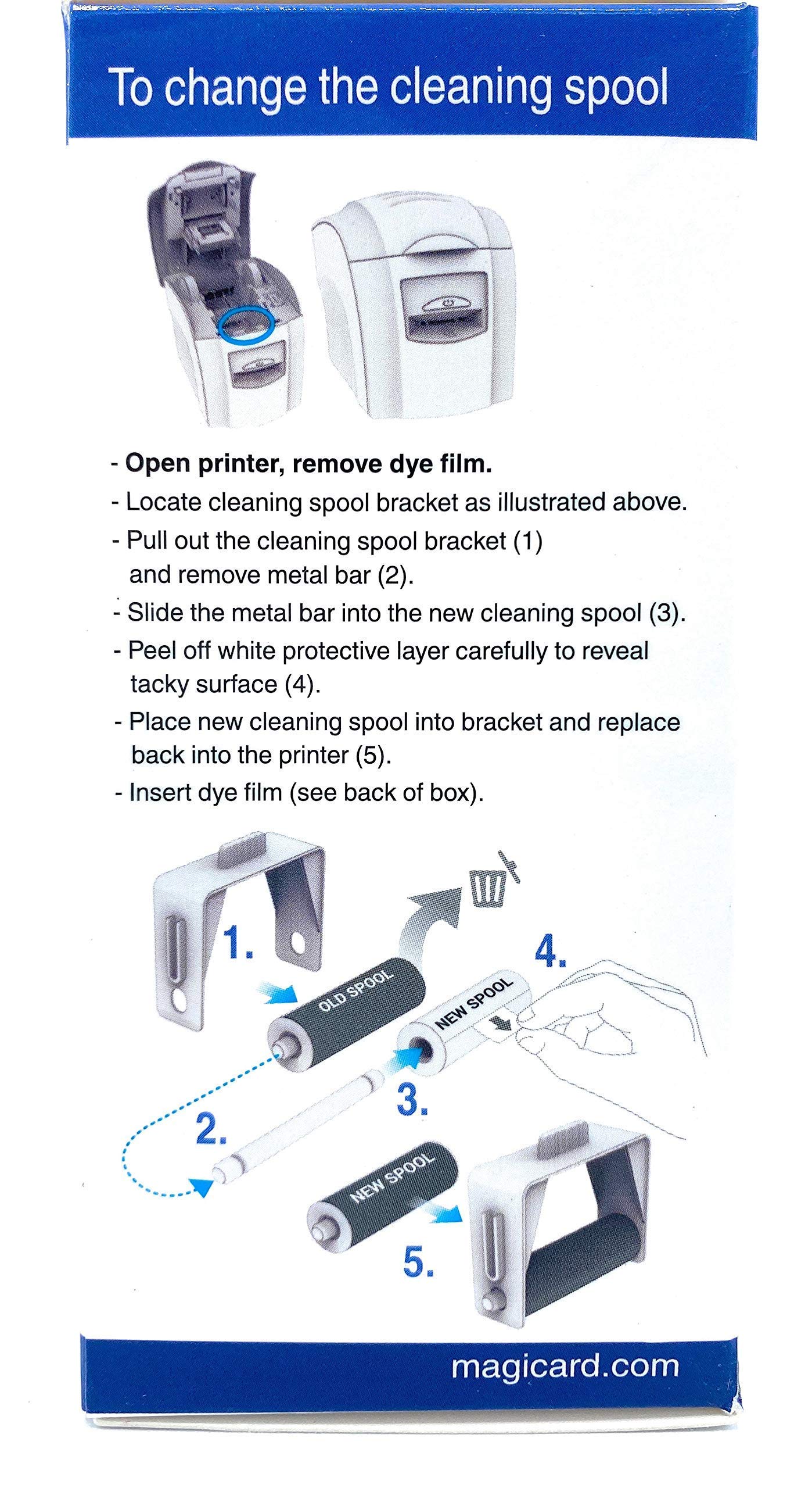 Original Magicard MA300YMCKO Color Ribbon Kit (YMCKO, 300 Prints) for Enduro/Rio Pro/Pronto Card Printers - OEM Compatible Replacement - Ideal for ID Badges, Membership Cards & Security Access Printing