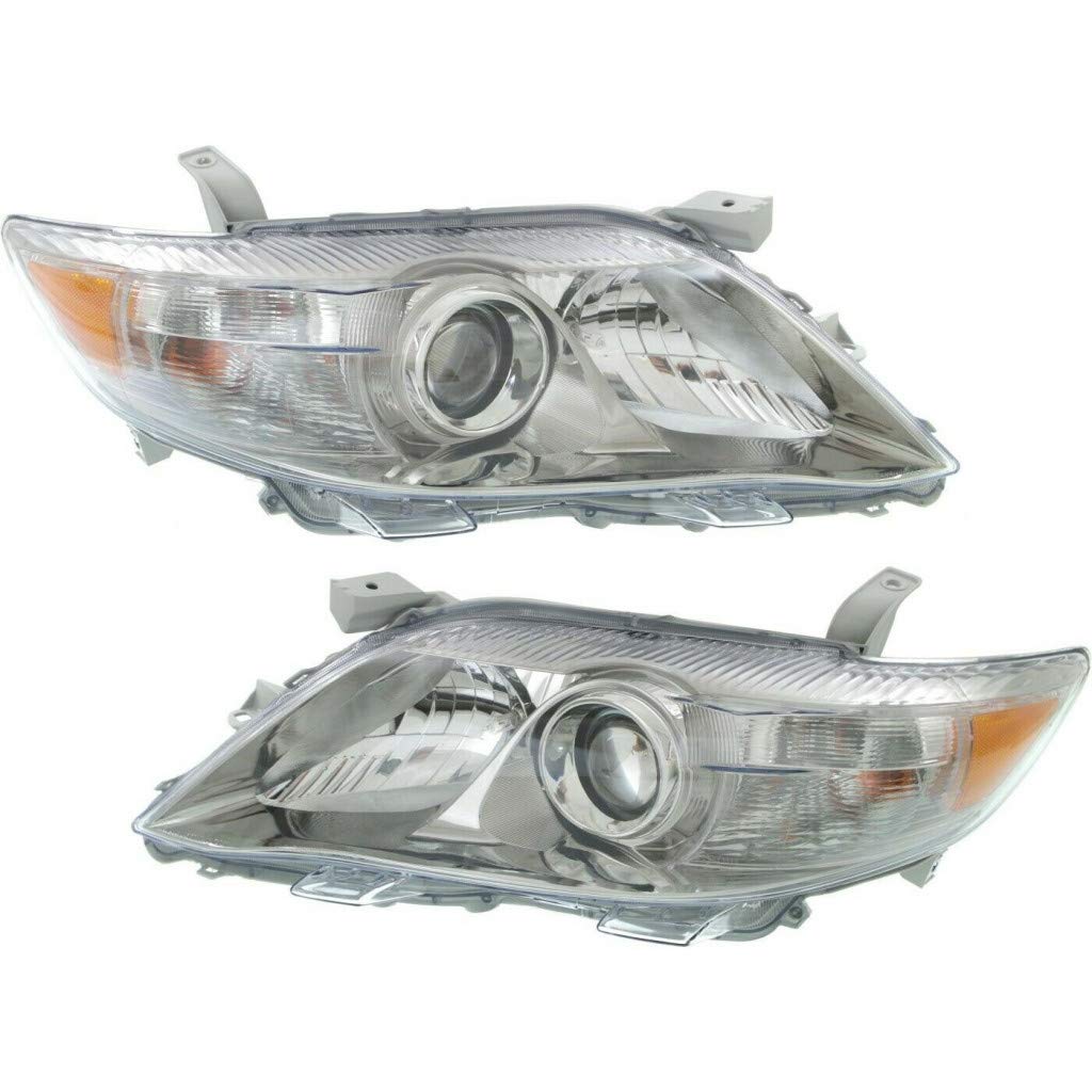 2010-2011 Toyota Camry Headlight Assembly - Driver & Passenger Side - CAPA Certified TO2502195C - Perfect for Night Driving & Vehicle Restoration