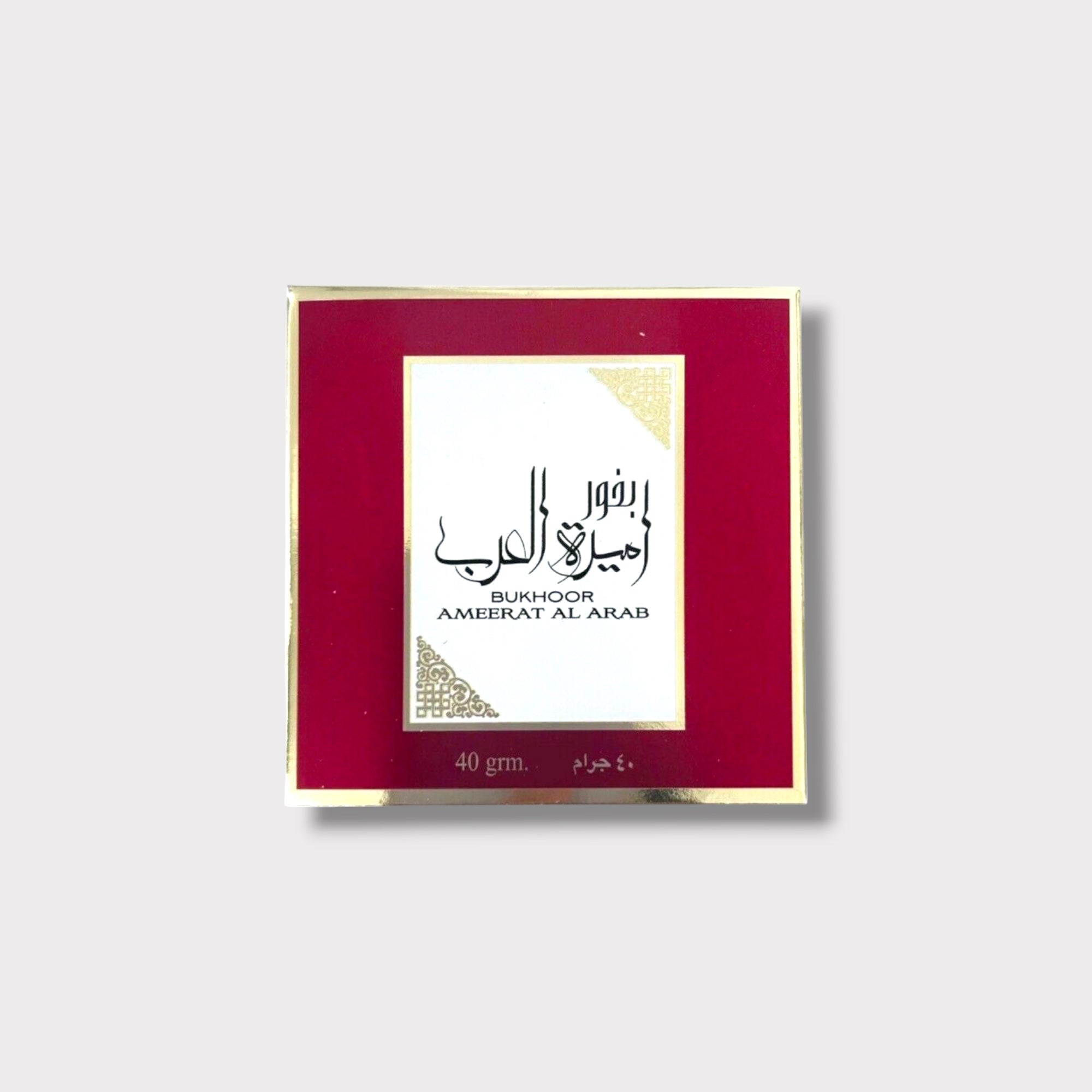 Premium Ameerat Al Arab Bukhoor Incense 40g - Traditional Arabian Oud & Frankincense for Home Fragrance, Meditation & Relaxation
