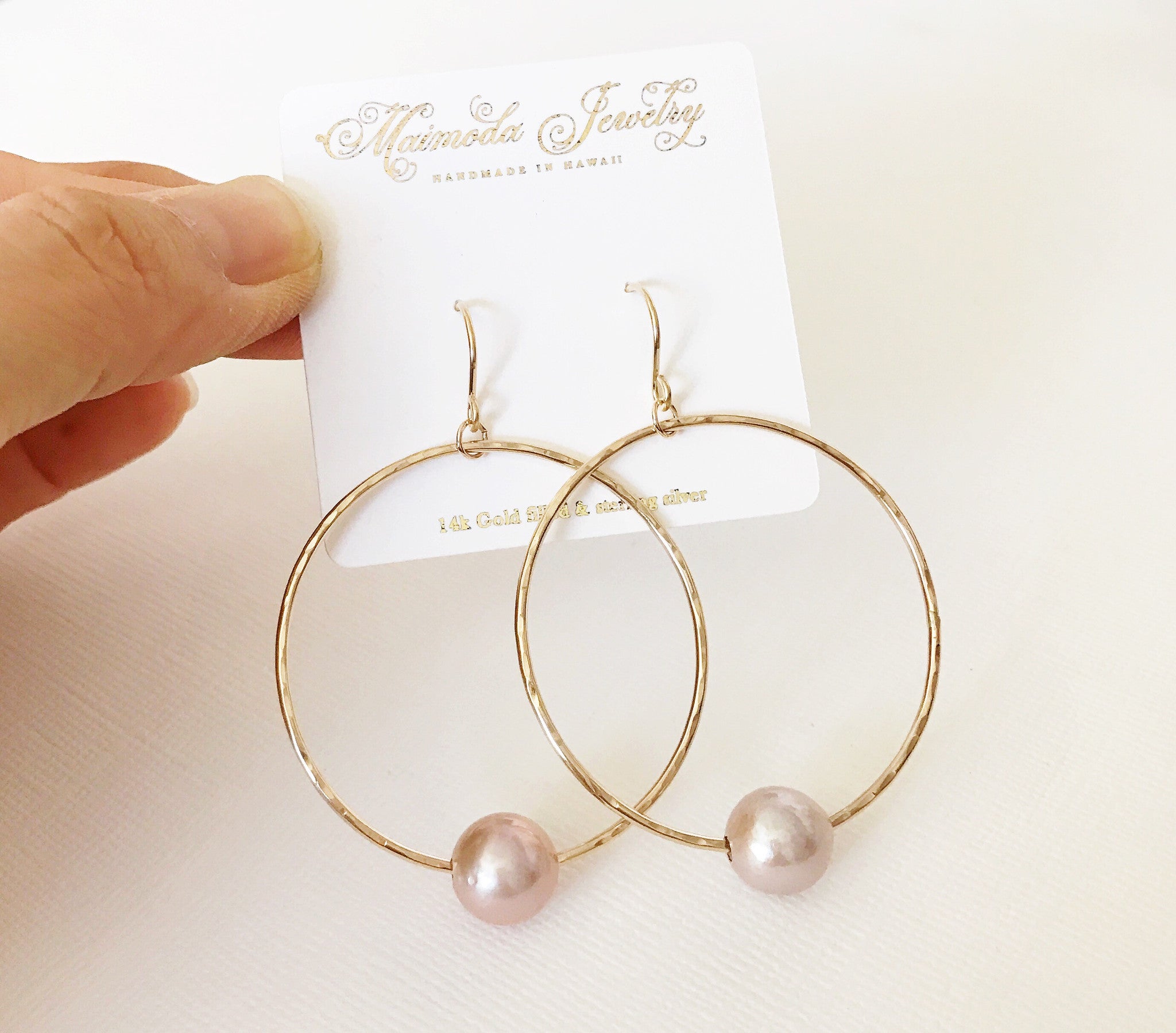 Sirena Pink Pearl Earrings (E323) - Elegant Dangle Earrings for Women, Perfect for Weddings, Parties & Special Occasions