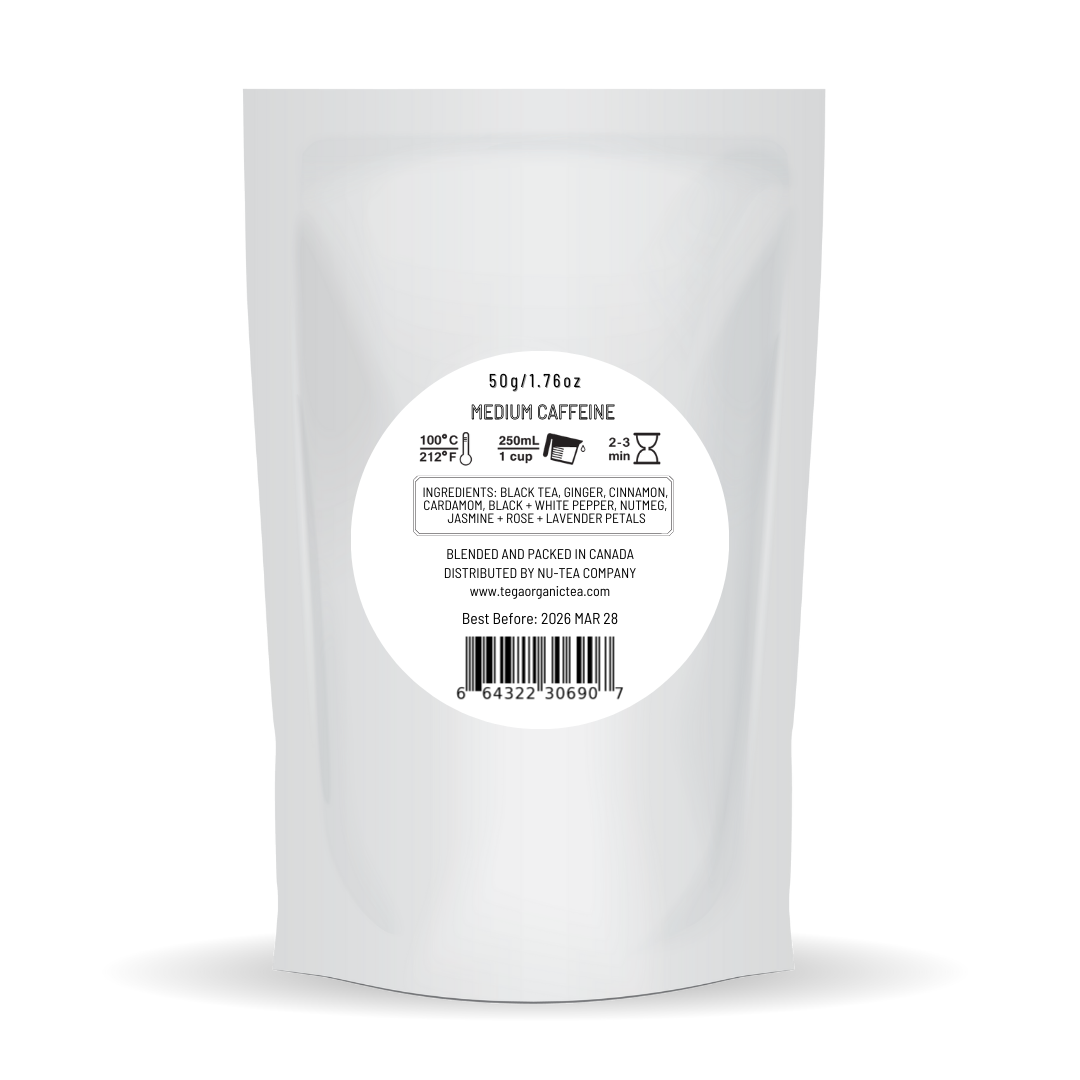 Premium Kama Sutra Luxury Chai Tea - 50g (1.76oz) - Authentic Indian Spiced Tea Blend for Relaxation & Romance - Perfect for Date Nights, Meditation & Ayurvedic Wellness