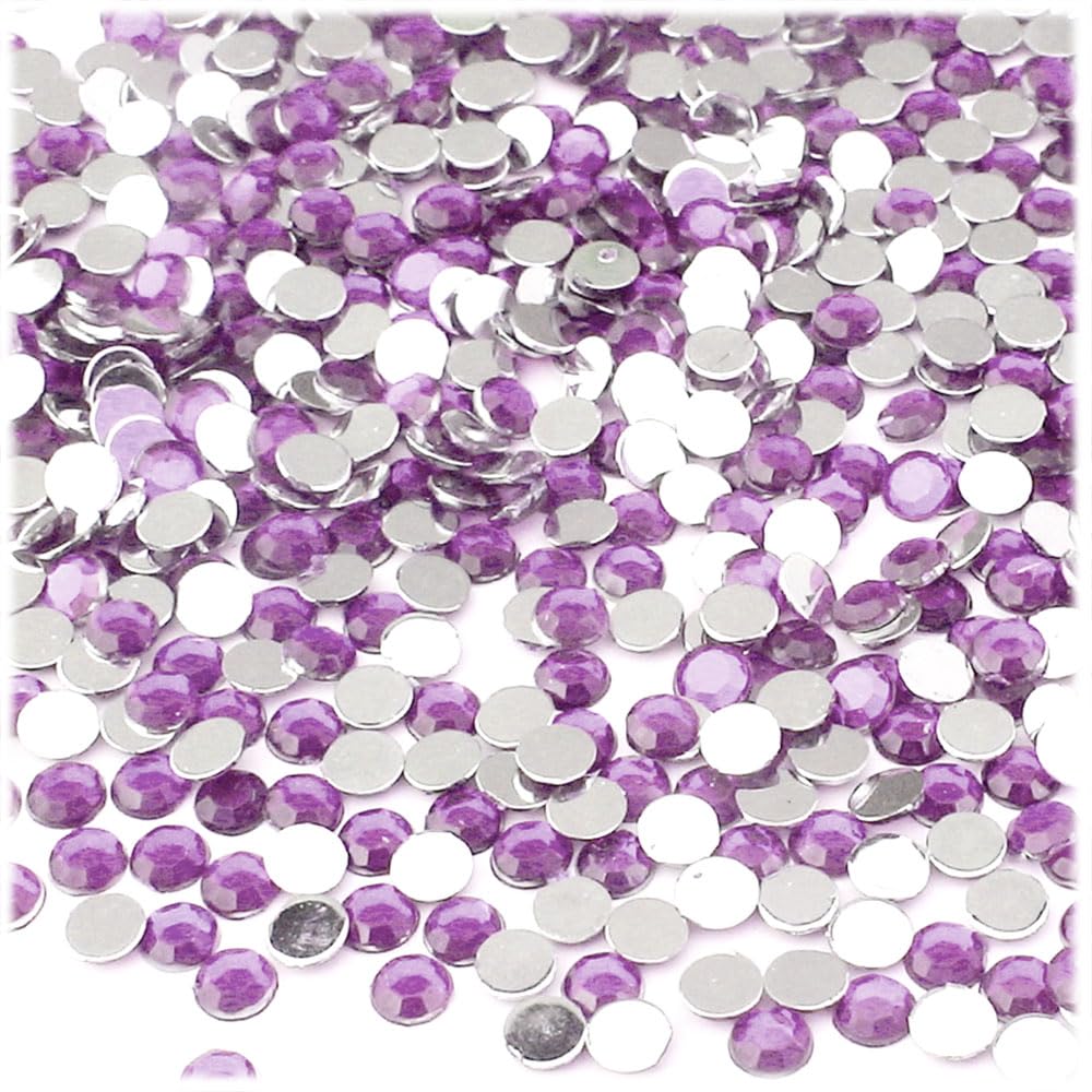 10,000pc 5mm Round Flatback Rhinestones - Ruby Red for DIY Crafts, Jewelry Making, Nail Art & Home Decor | The Crafts Outlet