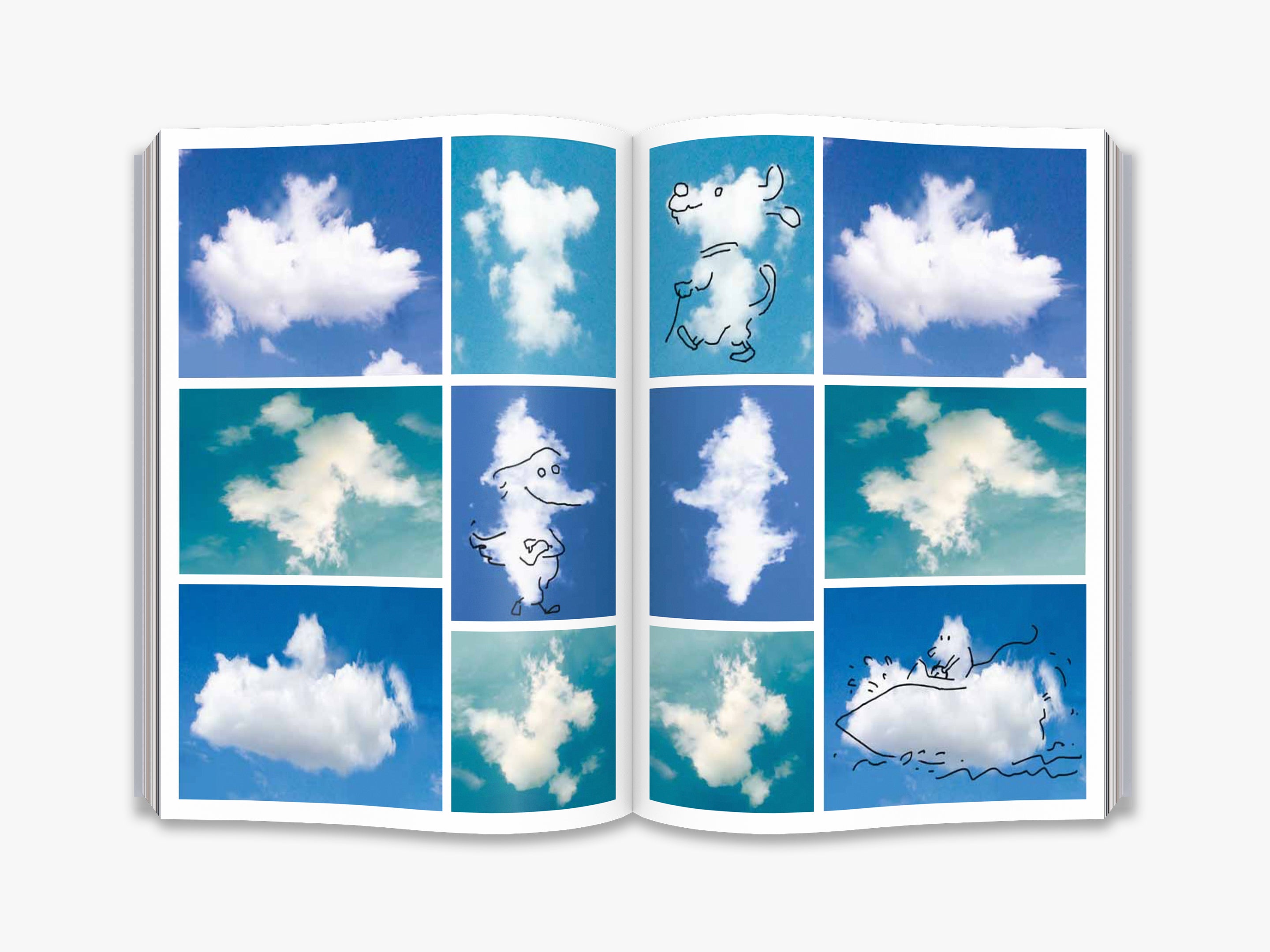 Hirameki: Clouds - Abstract Art Print for Home & Office Decor - Perfect for Living Room, Bedroom, or Workspace Wall Art
