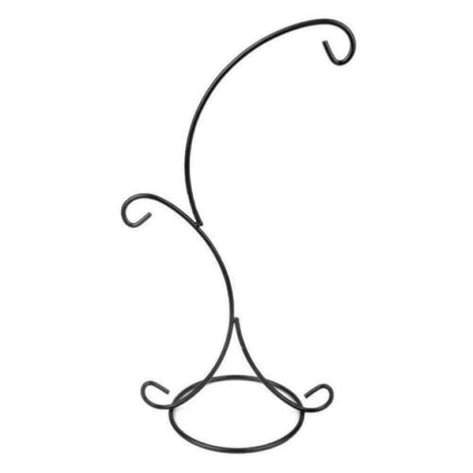 LEFUYAN 2-Pack Modern Iron Ornament Display Stand - Hanging Hook Rack for Glass Plant Vases, Terrariums, Witch Balls & Christmas Decorations - Perfect for Home, Garden and Holiday Decor Display