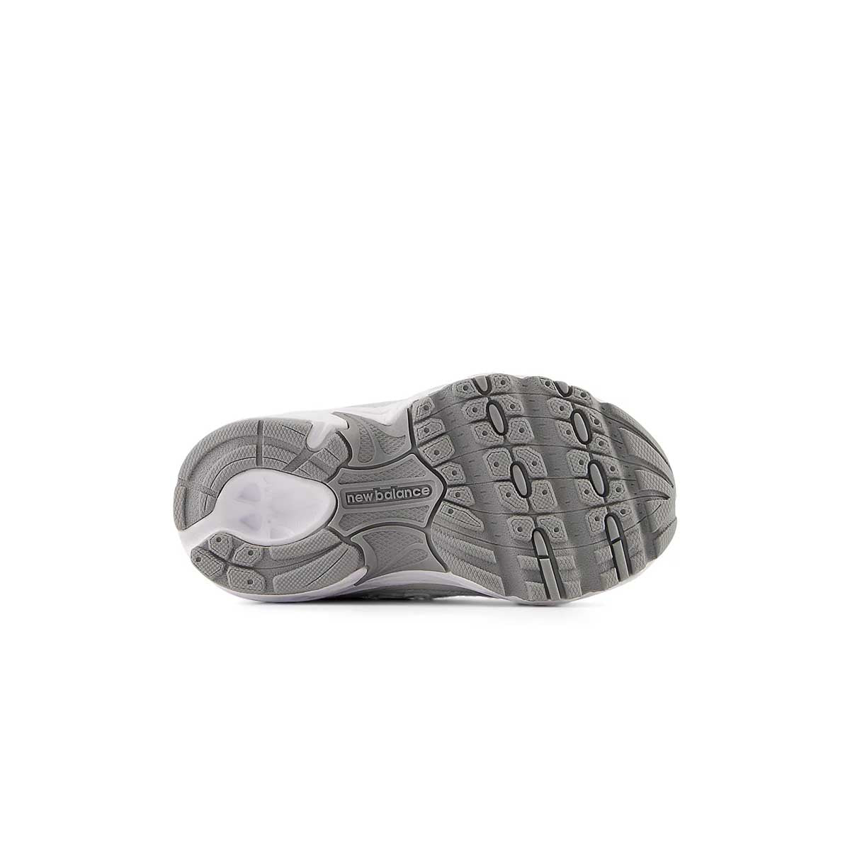 Kids' 740 Bungee Lace Sneakers - Grey Matter White | No-Tie Elastic Shoelaces for Easy Wear | Perfect for School, Sports & Everyday Play