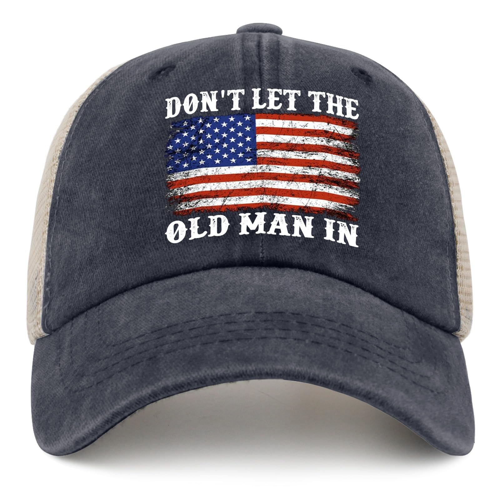 Vintage Trucker Hat for Men - Classic Mesh Snapback Cap for Summer, Outdoor, and Casual Wear | Old Man Style Dad Hat for Fishing, Hiking, and Daily Use