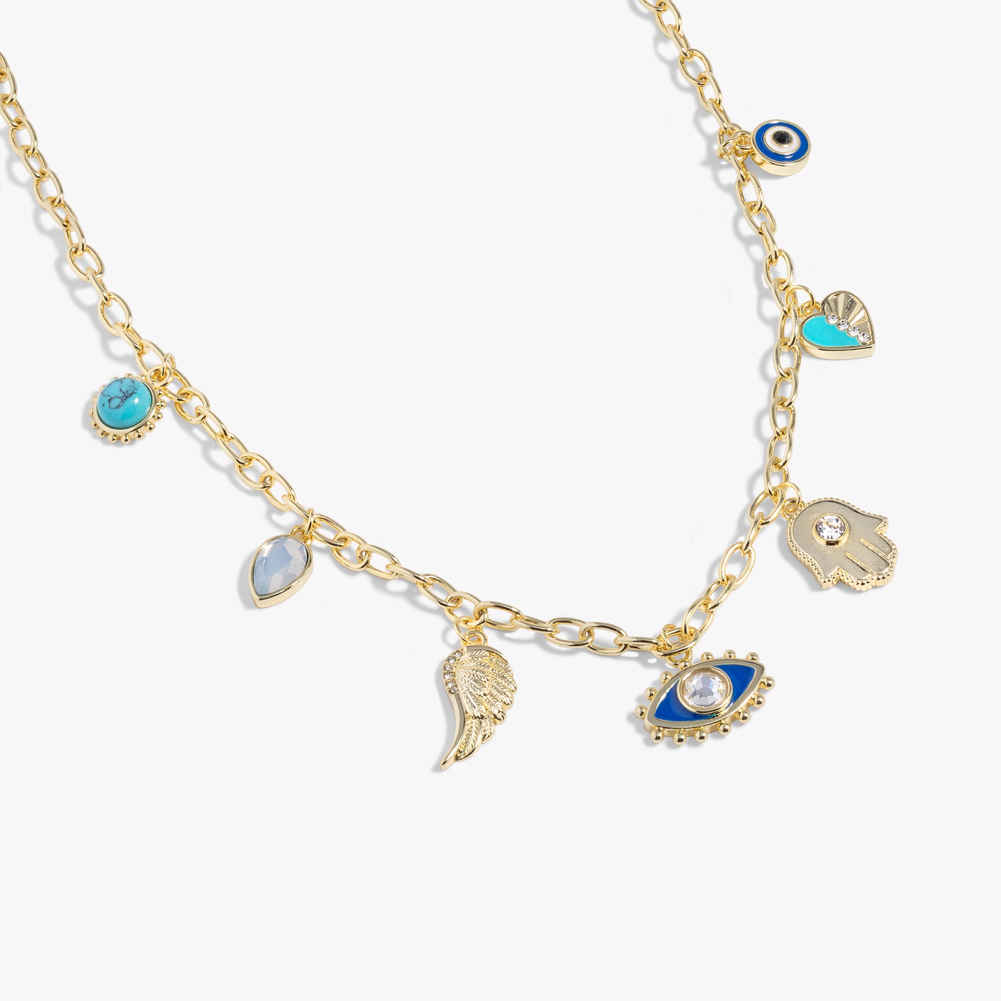 Divine Protection Charm Necklace - Spiritual Jewelry for Women, 925 Sterling Silver Pendant with Healing Crystal - Perfect for Meditation, Yoga & Positive Energy
