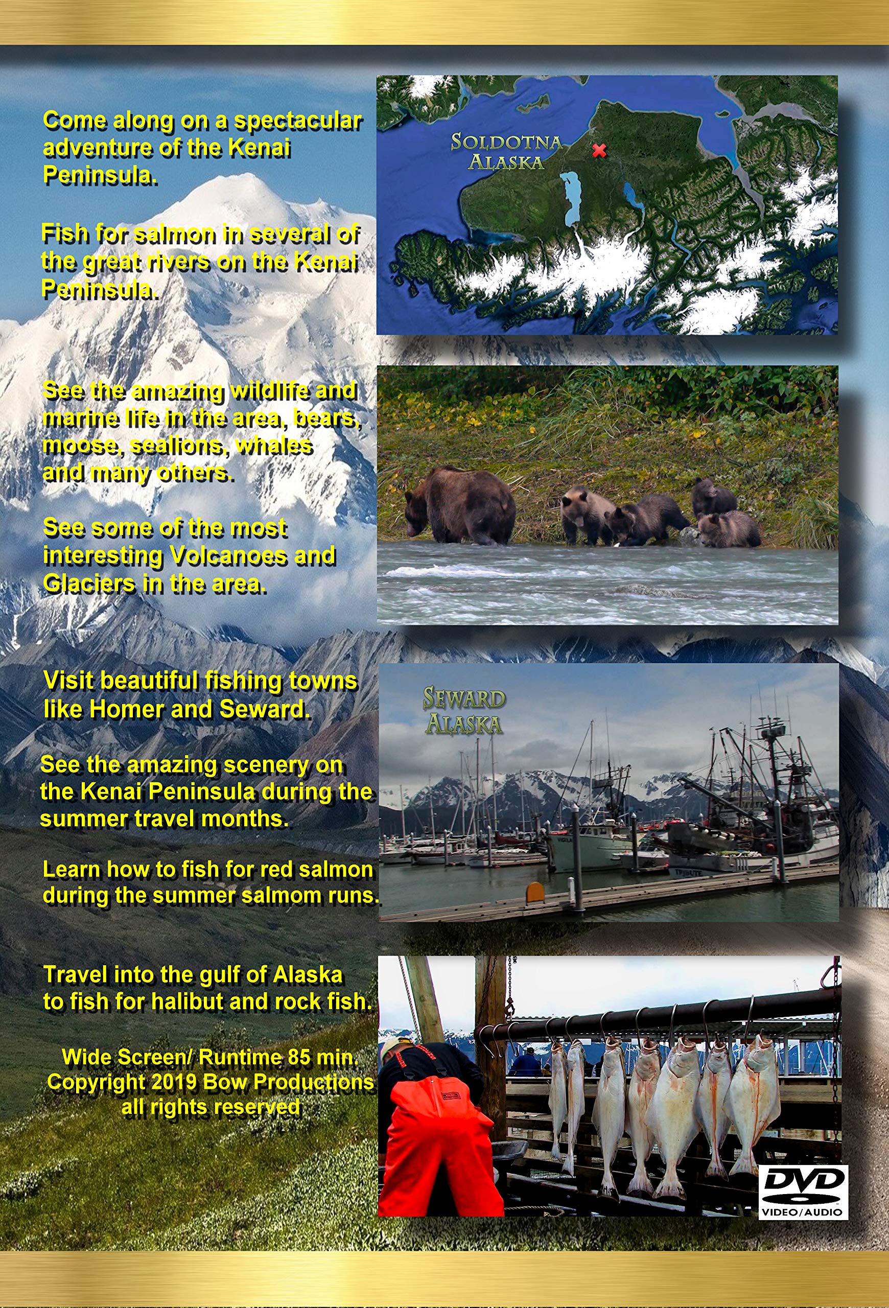 Bow Productions Alaska Adventures of The Kenai - Travel & Fishing Documentary DVD - Perfect for Outdoor Enthusiasts and Nature Lovers