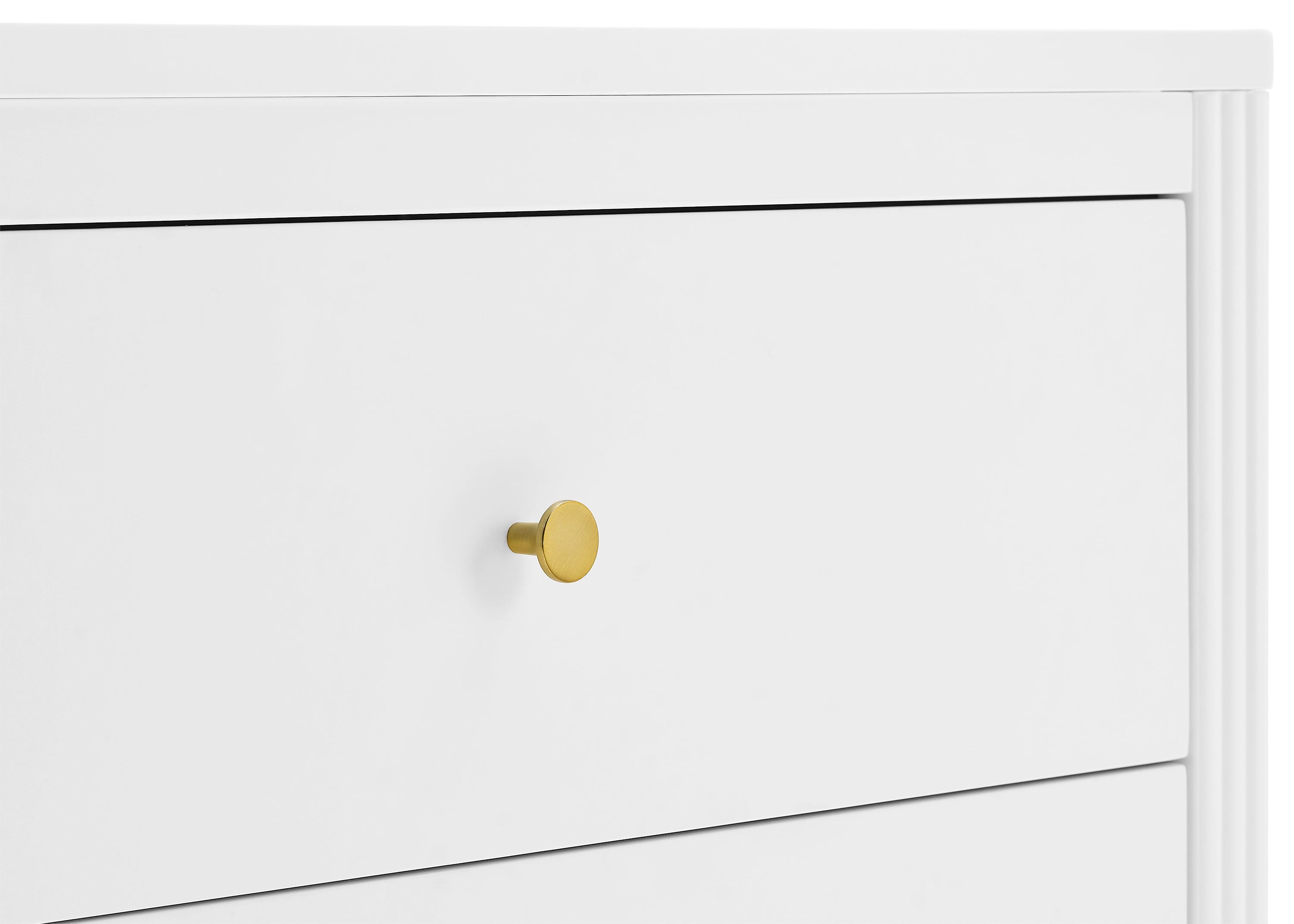 Eloise 3 Drawer Dresser with Changing Top & Interlocking Drawers - Nursery Storage Solution for Baby Clothes, Diapers & Essentials | Modern Baby Changing Table & Dresser Combo for Nursery Organization
