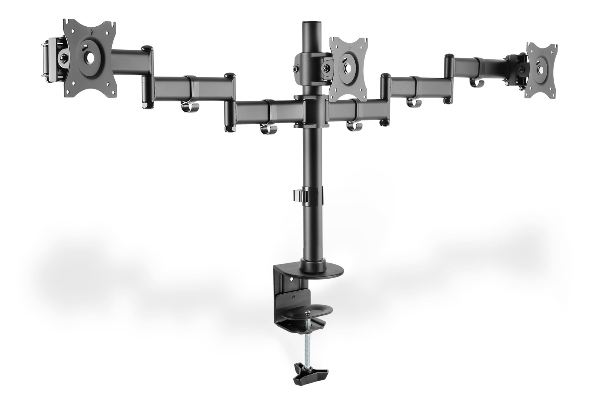 DIGITUS 3 Monitor Stand - Clamp Mount for 27