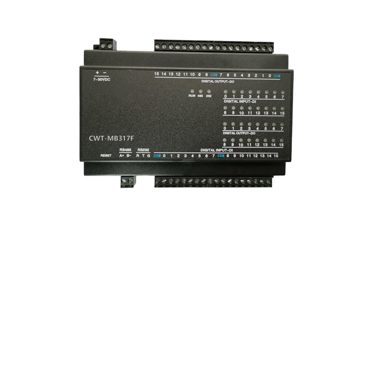 Industrial Ethernet Converter CWT-MB317F - 16DI+16DO(NPN) RS485/RS232 Modbus RTU/TCP IO Module for PLC Automation & Data Acquisition | Factory Automation, Smart Manufacturing, IoT Control Systems