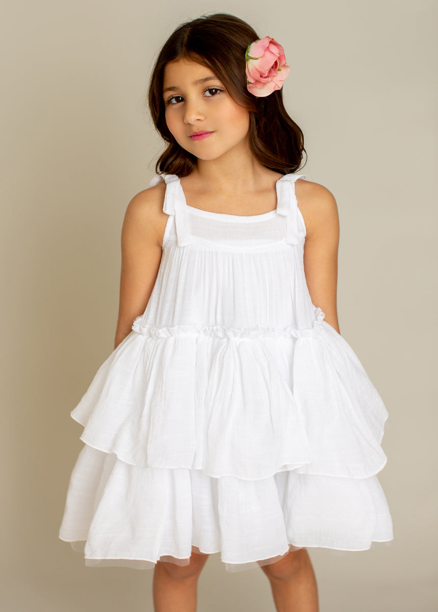 Banyu White Dress for Women - Elegant Summer Casual Wear for Beach, Party & Everyday Outfits