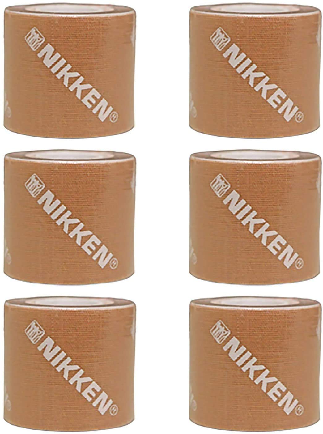 Peach Dynamic Kinesiology Tape - 6 Rolls Elastic Therapeutic Muscle Support Tape for Athletes & Pain Relief - Reduces Tissue Pressure, Joint & Muscle Pain - Long Lasting Adhesion - Perfect for Sports Recovery, Post-Workout Relief & Daily Support