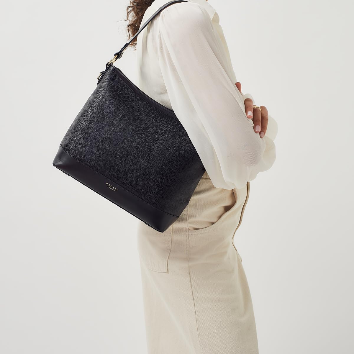 RADLEY London Babington Plain Women's Leather Shoulder Bag - Medium Size Purse for Women - Stylish Crossbody Handbag for Work, Travel & Everyday Use