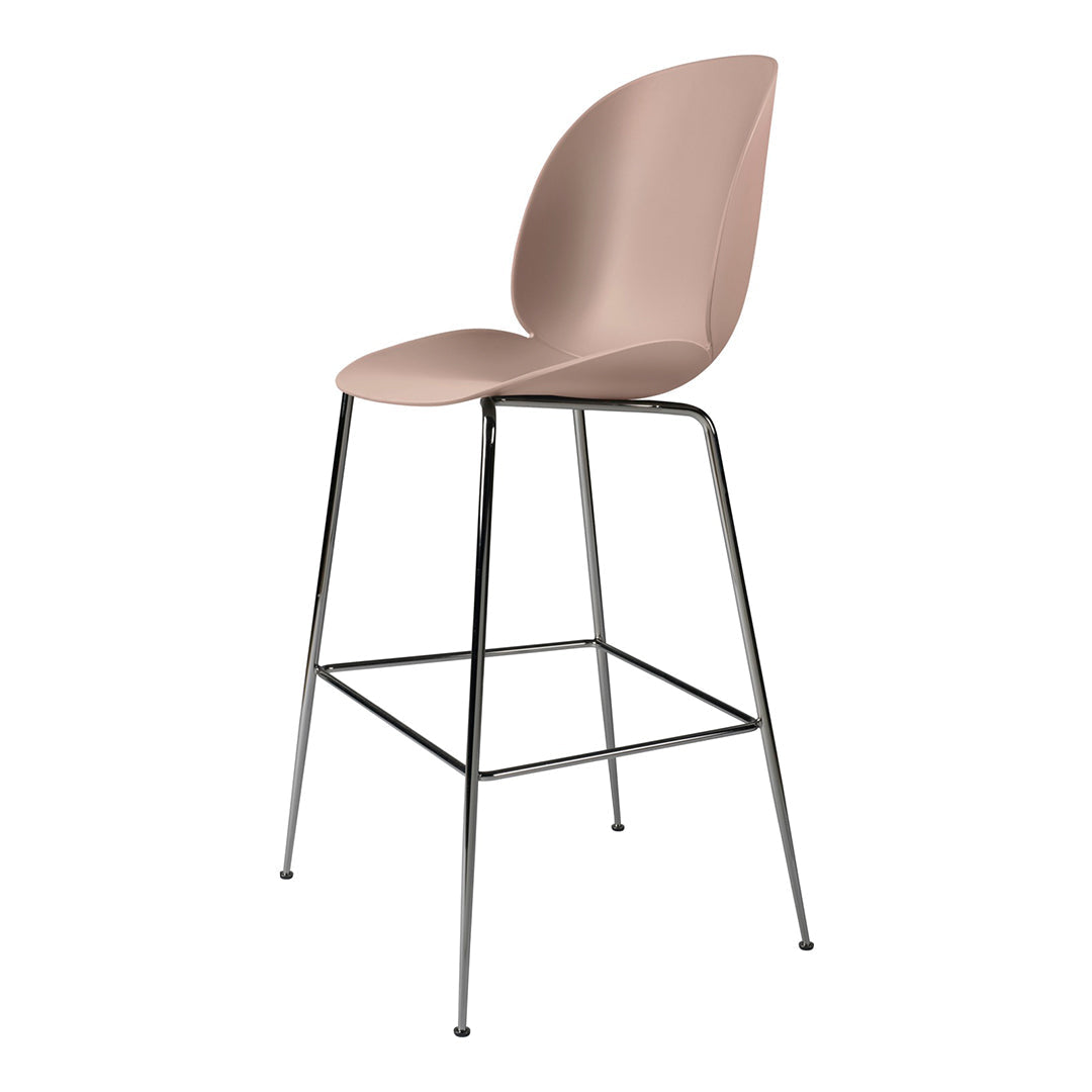Stylish Beetle Bar Stool - Modern Counter Height Bar Chair for Kitchen Island, Breakfast Nook & Home Bar - Adjustable Swivel Seat with Backrest