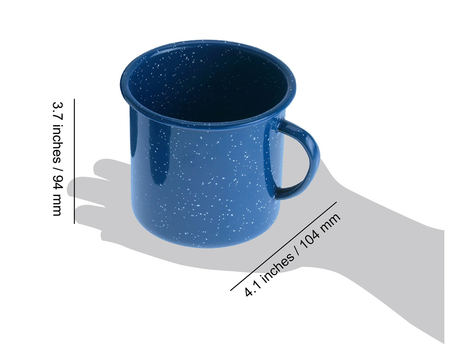 18 oz Blue Plastic Cup - Bulk Pack of 50 - Durable Reusable Drinking Cups for Parties, Picnics, BBQs & Outdoor Events
