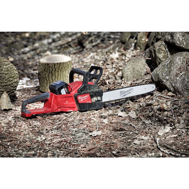 M18 FUEL 18V Brushless Cordless 16-Inch Chainsaw (Tool Only) - Powerful Lithium-Ion Battery Chainsaw for Wood Cutting, Tree Trimming & Outdoor Landscaping