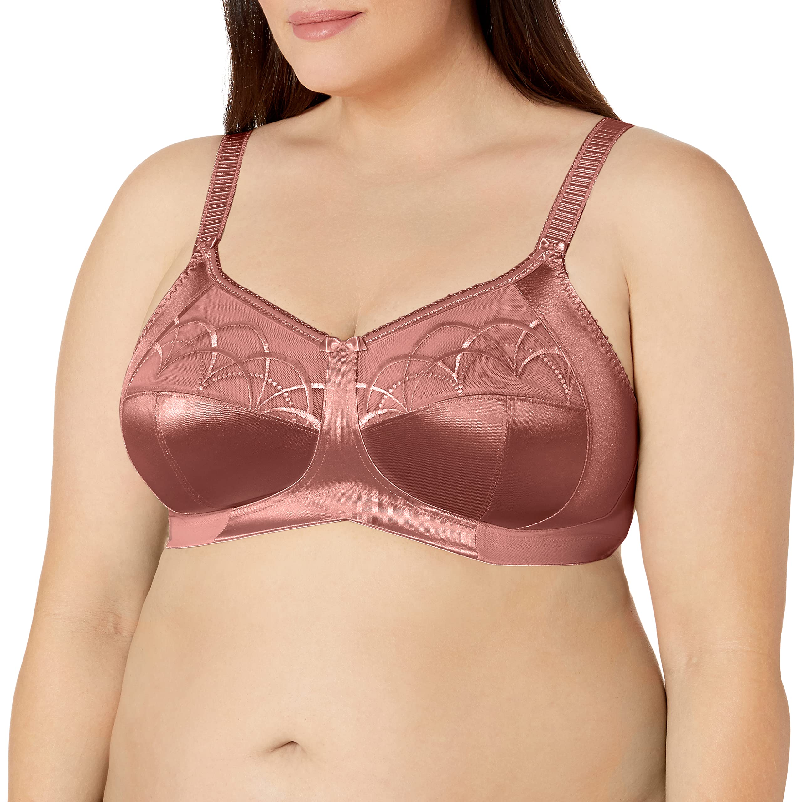 Elomi Women's Plus Size Soft Cup Full Coverage Underwire Bra - Comfortable Support for Everyday Wear, Workouts & Special Occasions