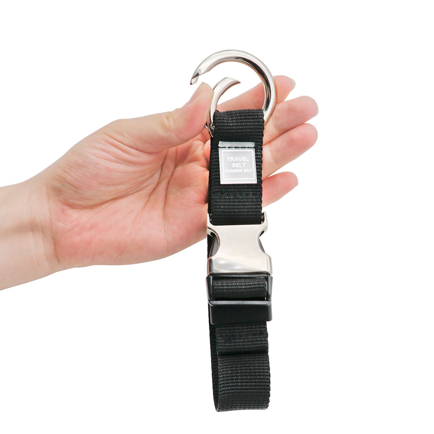 Add-A-Bag Luggage Strap - Hands-Free Travel Belt for Extra Bags (2X Black) - Perfect for Airports & Trips