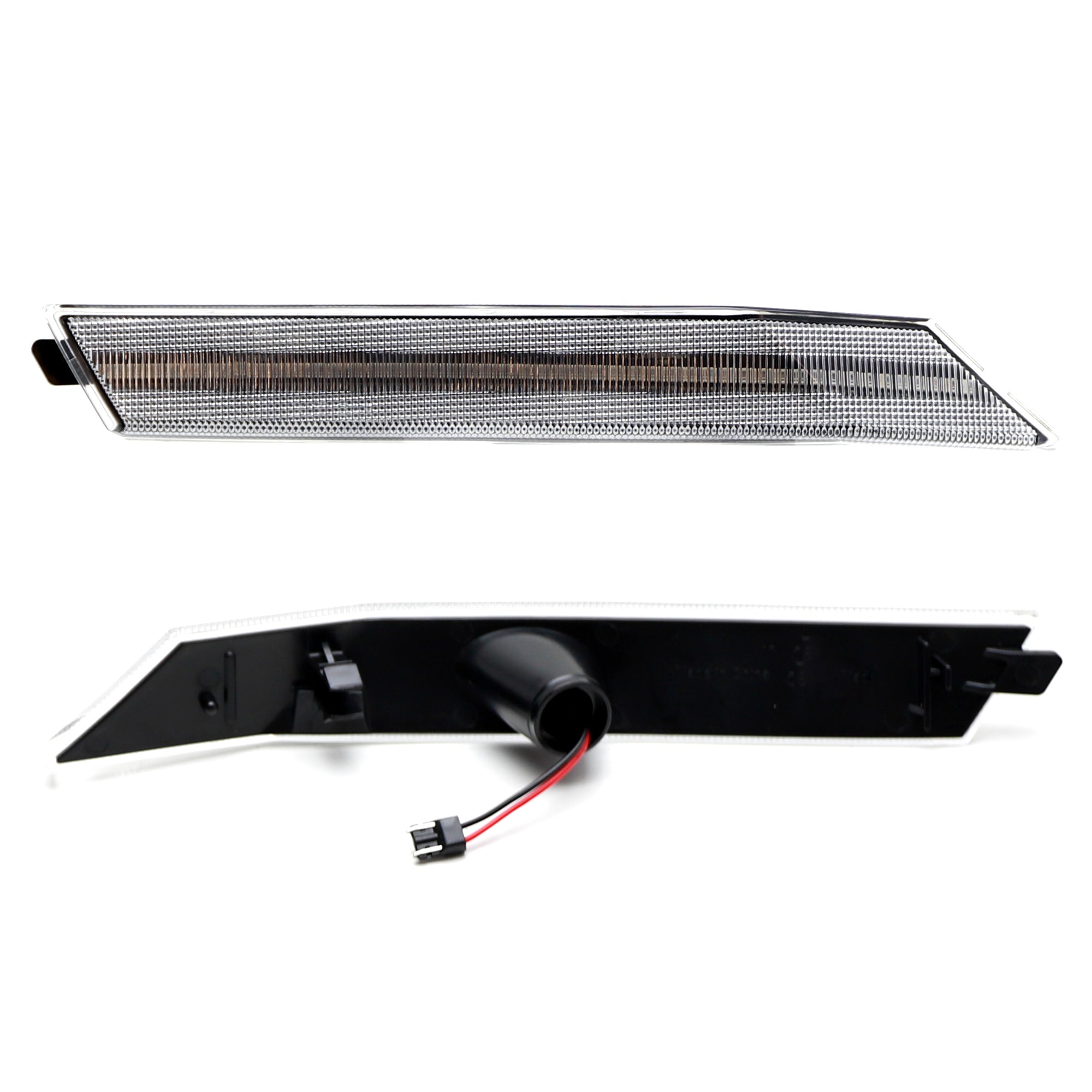 2006-2009 Ford Fusion Clear Lens Amber LED Side Marker Lights - Durable Front Turn Signal Lights for Enhanced Visibility & Safety (Perfect for Night Driving & Custom Car Mods)
