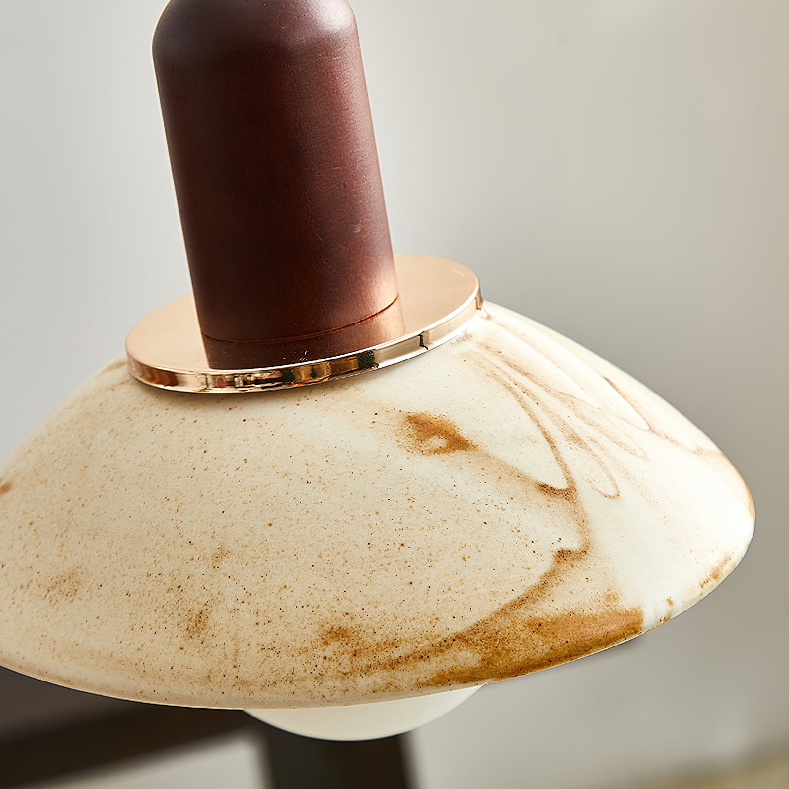 Handmade Ceramic Pendant Light with Cup Lid Design - Modern Boho Ceiling Fixture for Kitchen, Dining Room & Cafe Decor