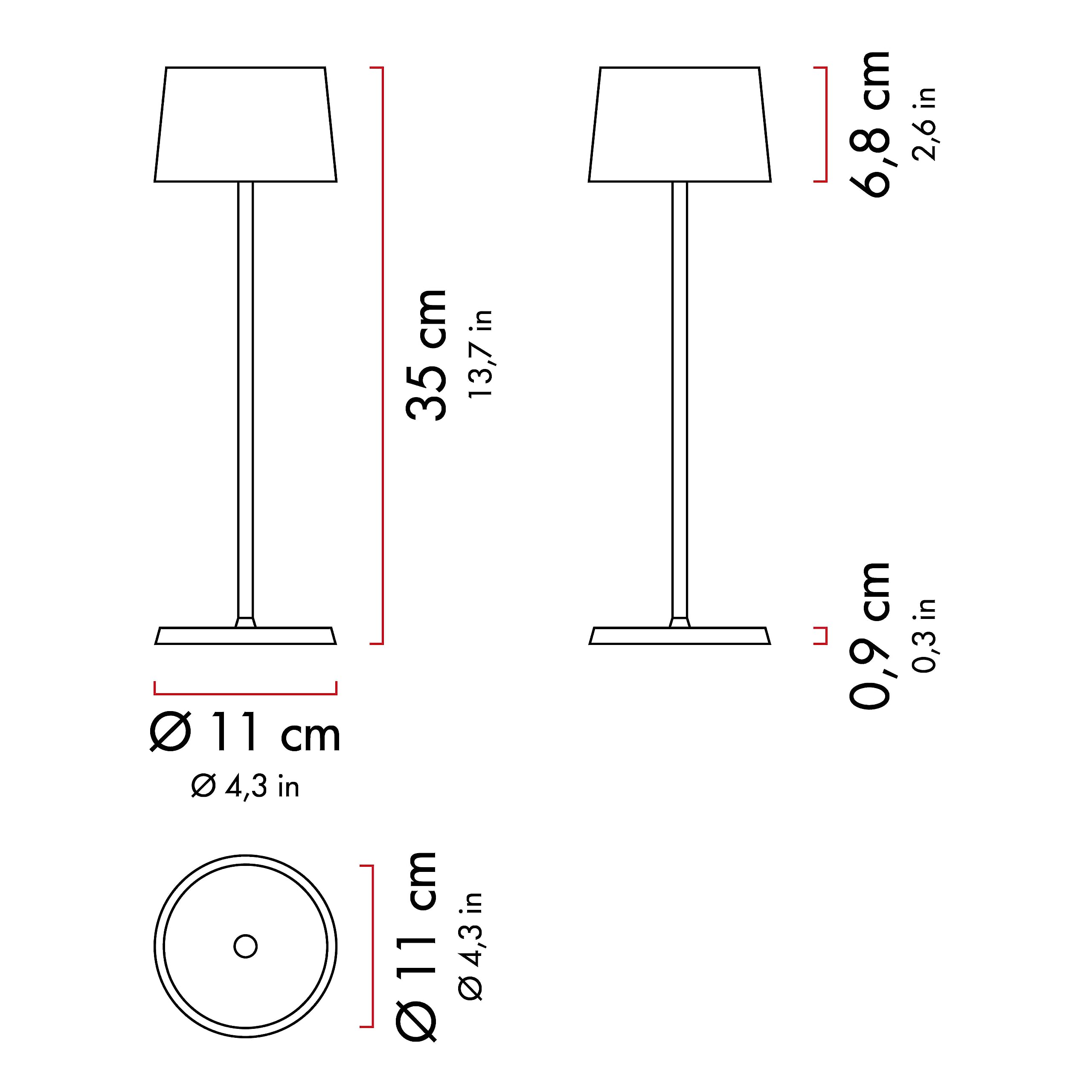 Olivia Pro Golden Leaf Lamp - Portable Rechargeable Touch Control Table Lamp, 2700-3000K Dimmable LED Light, 35cm Height for Living Room, Bedroom & Outdoor Use | Perfect for Reading, Camping & Home Decor