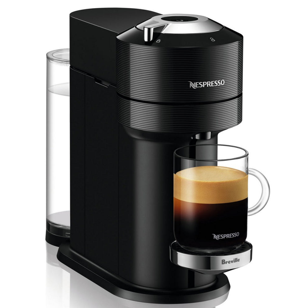 Breville Vertuo Next Premium Espresso Machine with Aeroccino 3 Milk Frother - Classic Black (BNV560BLK1BUC1) | Single-Serve & Double Espresso Maker for Home Baristas | Perfect for Morning Coffee & Entertaining Guests
