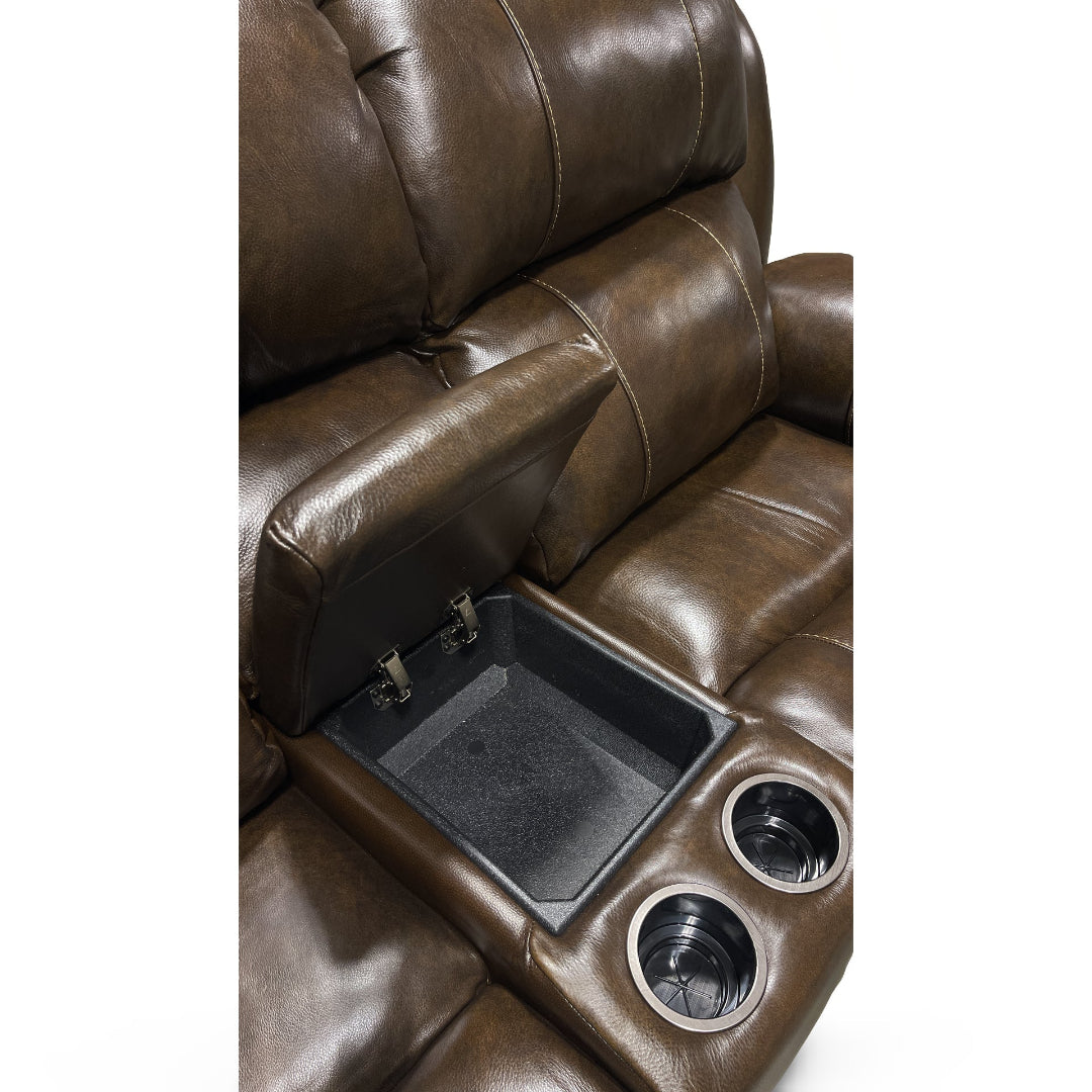 Andrew Genuine Leather Power Reclining Sofa Set - 3-Piece Living Room Sectional with USB Charging | Perfect for Home Theater, Family Gatherings & Relaxation