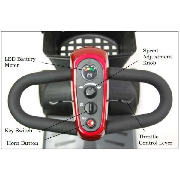 Golden Technologies Buzzaround EX 3-Wheel Mobility Scooter GB118 - Lightweight Electric Scooter for Adults & Seniors - Indoor/Outdoor Use for Shopping, Travel & Daily Mobility