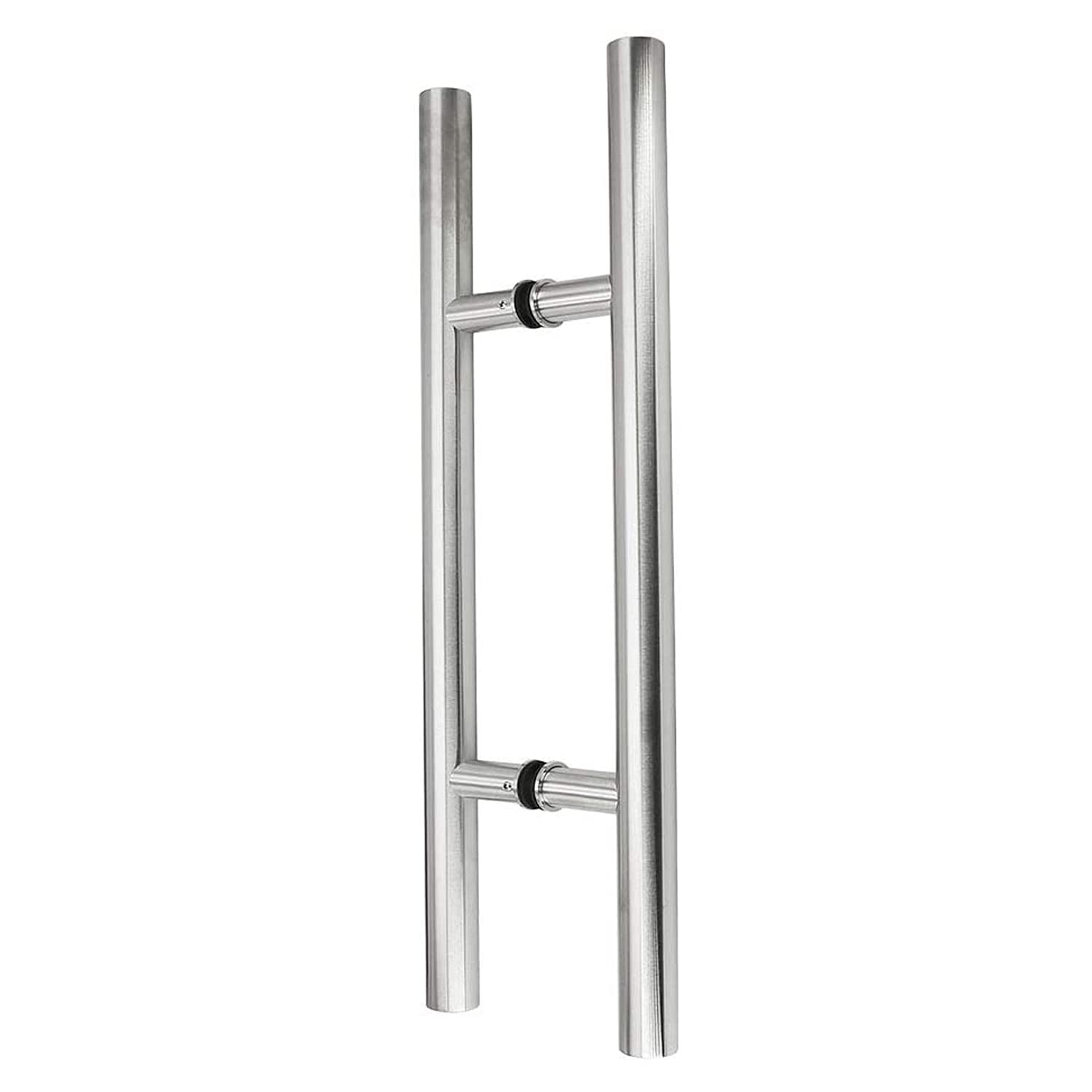 304 Stainless Steel Ladder Style Back-to-Back Glass Door Handle - 60 Inch Satin Finish Push Pull Bar for Barn Doors, Shower Enclosures & Cabinet Hardware - Durable Modern Handle for Home & Commercial Use