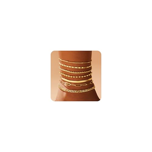 Plus size anklets-gold