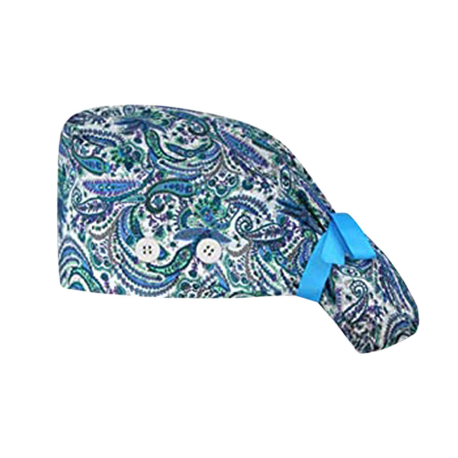 Breathable Men's & Women's Scrub Sun Hat with Sweatband & Adjustable Buttons - Large Size Bouffant Trucker Hat for Outdoor Work, Gardening & Healthcare Professionals