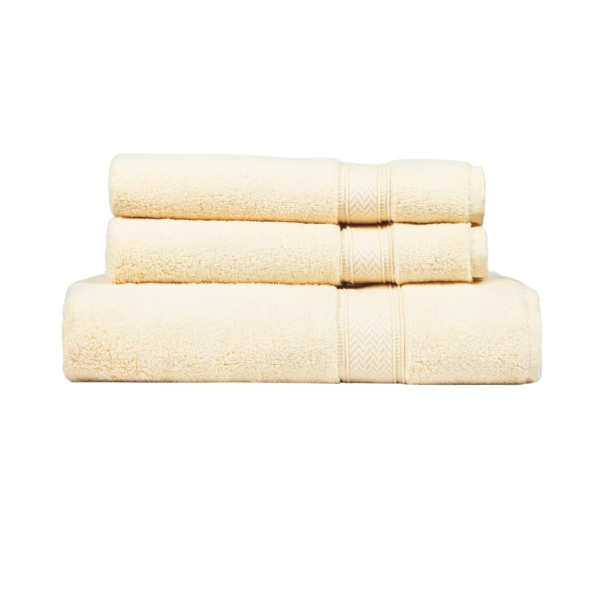Premium 3-Piece Yellow Bath Towel Set - 54