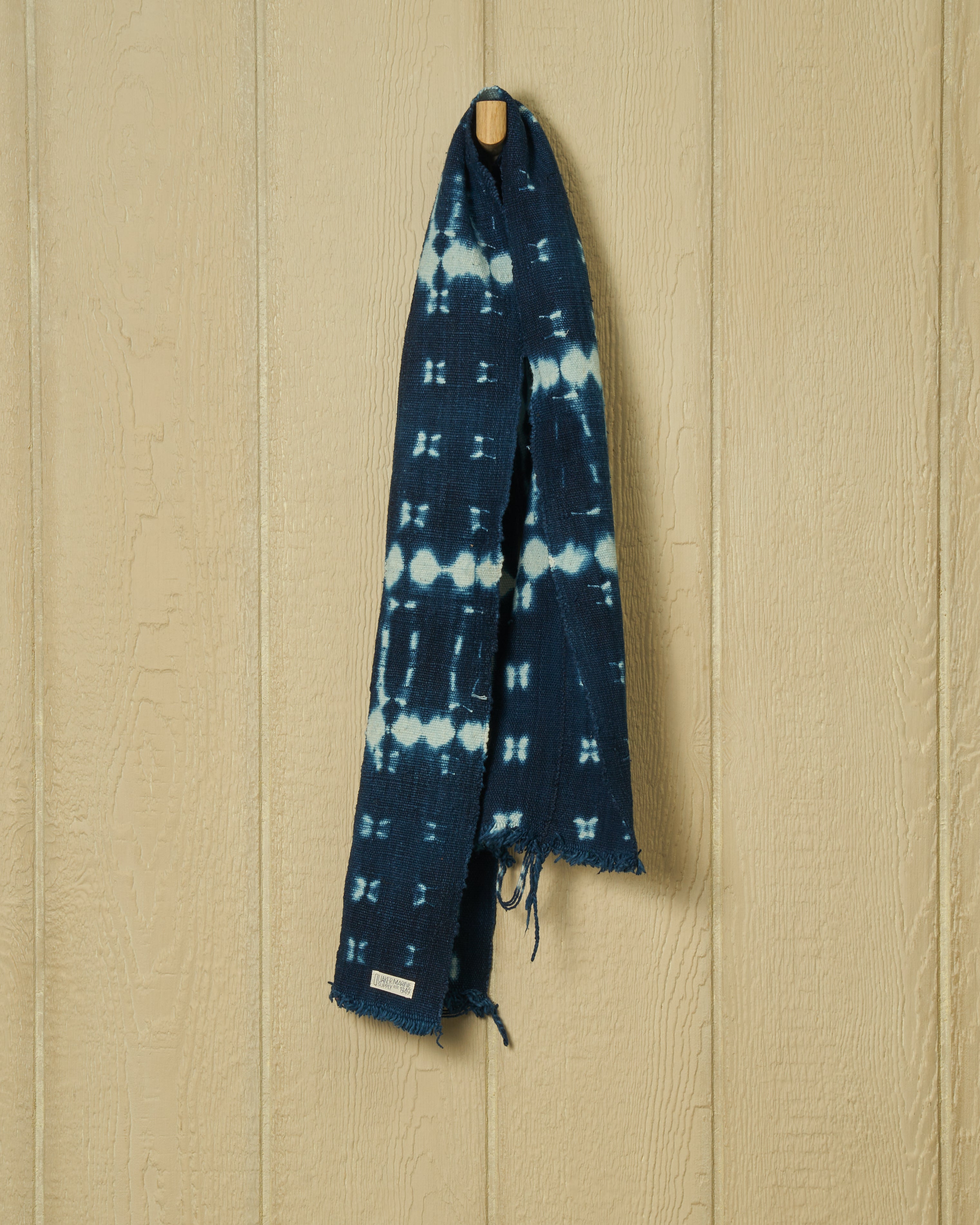 Handmade African Mud Cloth Scarf - 100% Cotton Indigo Dyed - Perfect for Boho Fashion, Home Decor & Gift Giving