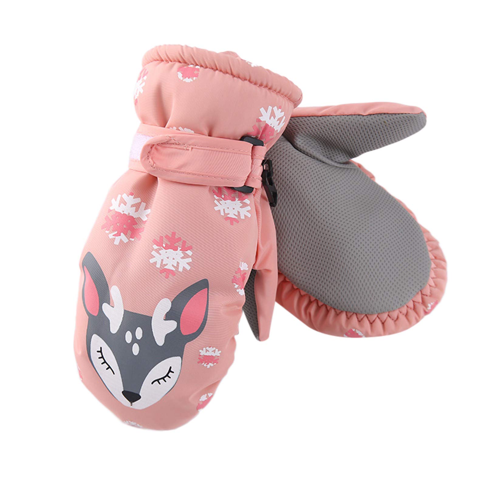 Kids Winter Ski Gloves - Windproof & Warm Snowboarding Mittens for Cold Weather - Perfect for Snow Skating, Skiing & Outdoor Winter Activities