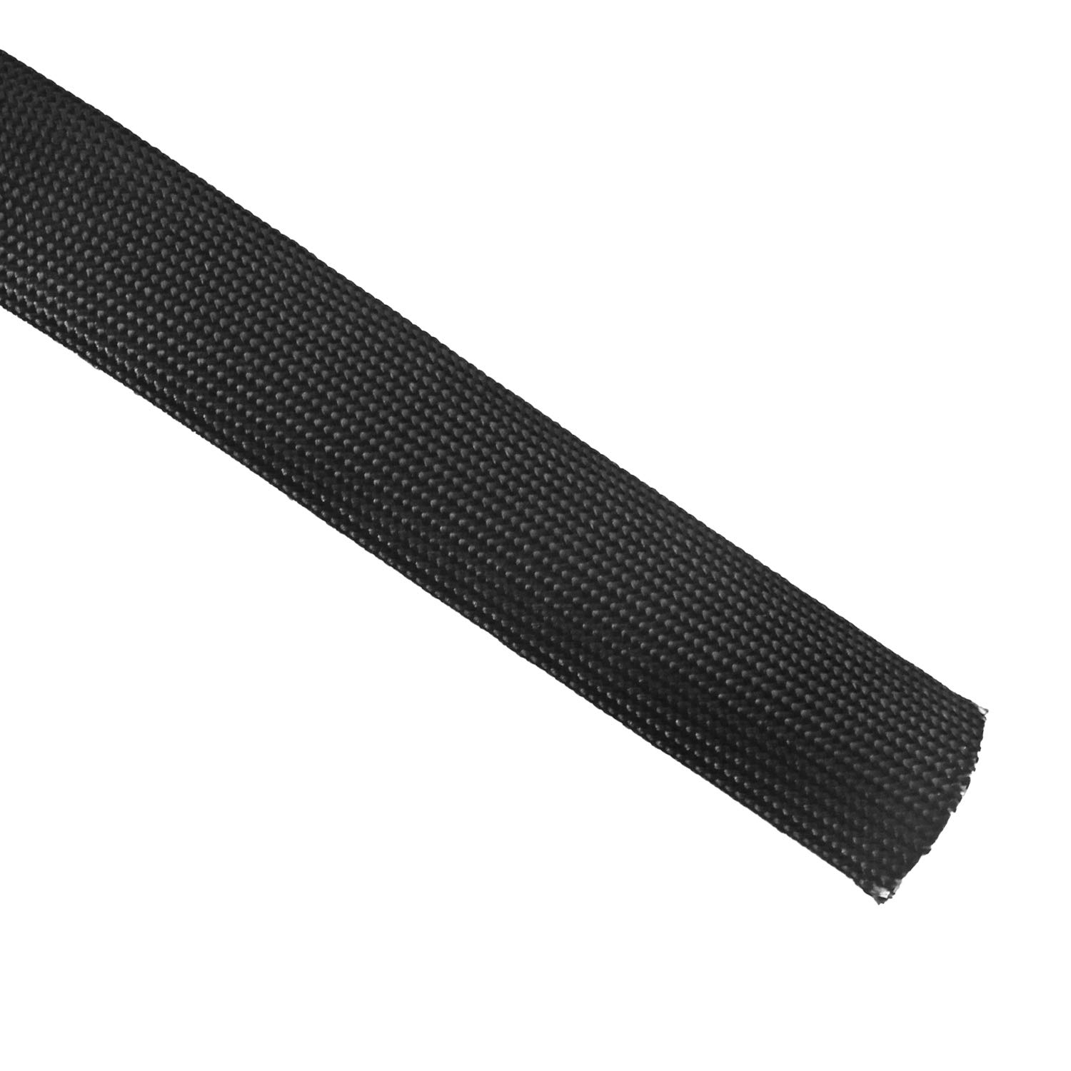 High Temperature Fiberglass Heat Sleeve - Adjustable 5FT x 25MM (1