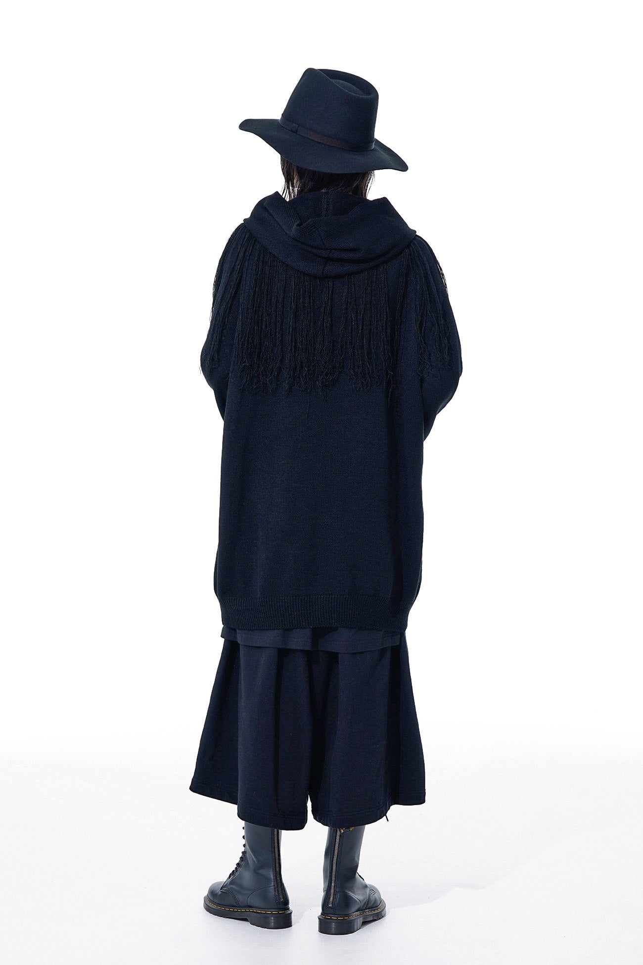 CORPILON Women's Bulky Wool Fringe Knit Parka Coat - Warm Winter Outerwear for Casual Street Style & Cold Weather Fashion