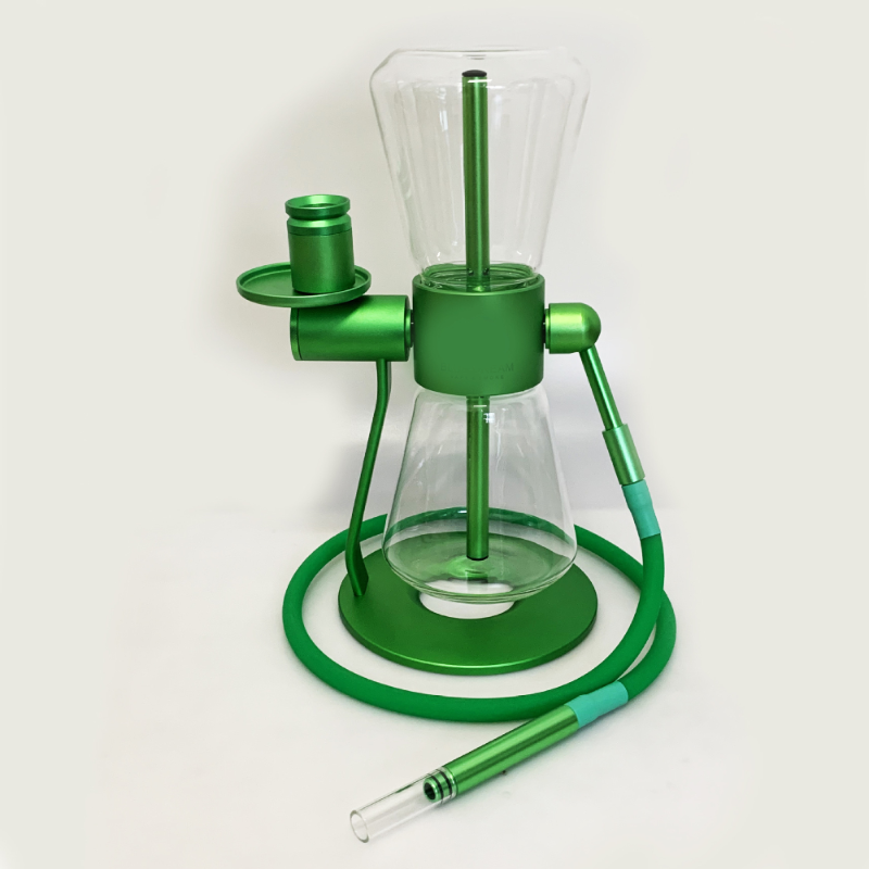360° Rotating Gravity Bong - Sandglass Design Glass Water Pipe for Smooth Hookah Experience | Perfect for Home Parties, Relaxation & Social Gatherings